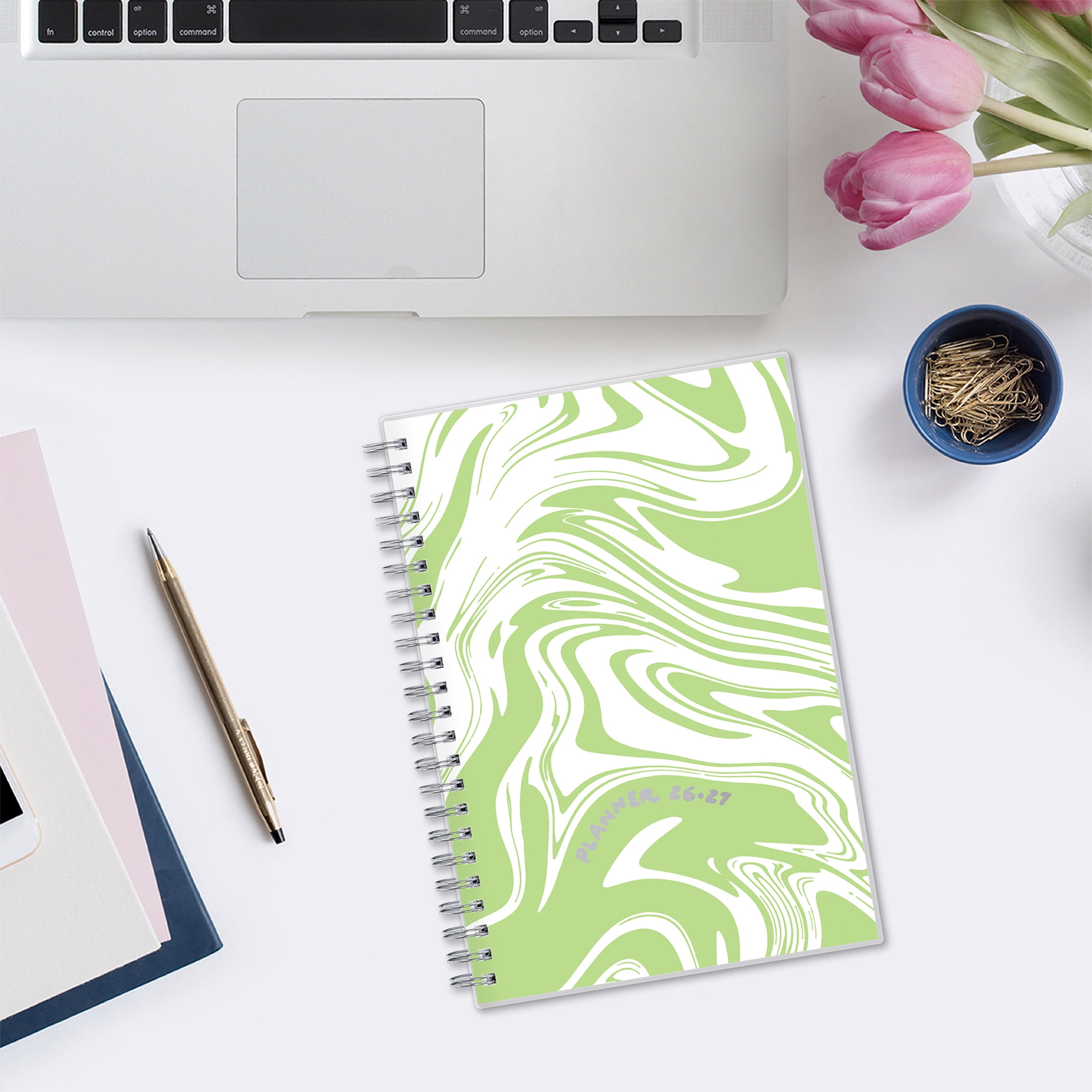 Blue Sky Gen Z Academic Planner, 15-Month Weekly & Monthly Organizer (Slime Green, 5 in x 8 in) 3j9y8