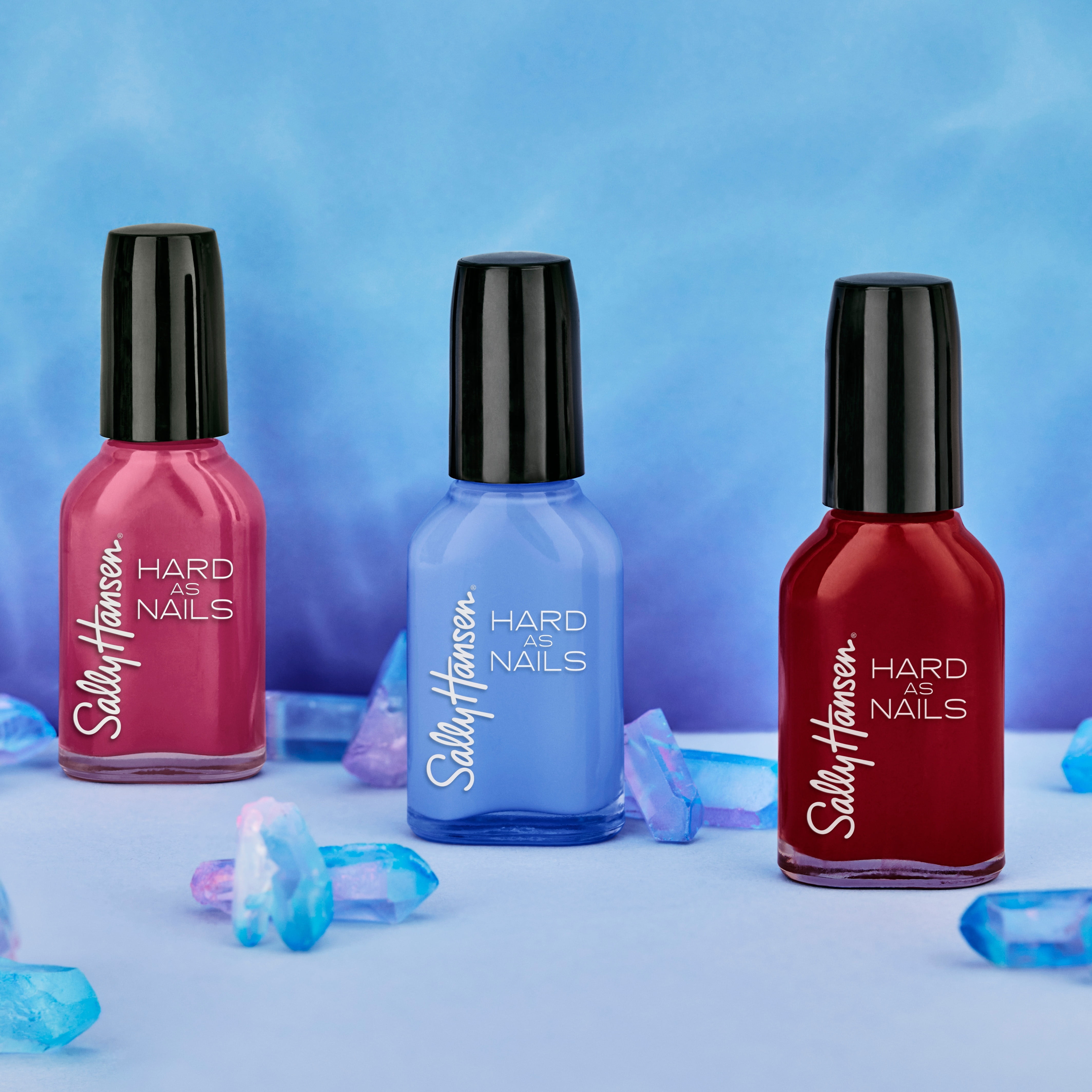 Sally Hansen Hard as Nails Nail Polish, Long-lasting Strengthening Formula (Crystal Clear, 0.45 oz) xqj0r