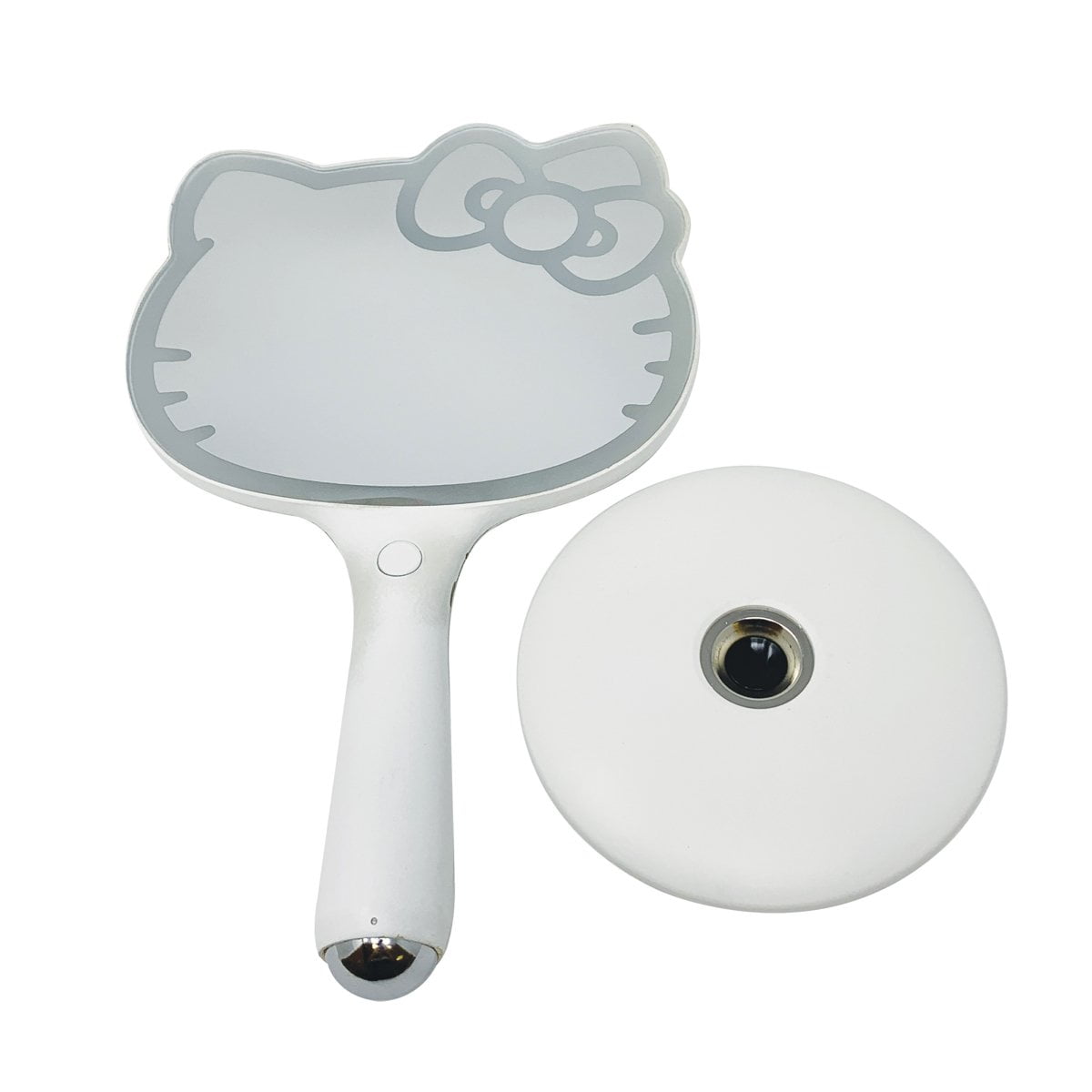 Impressions Vanity Hello Kitty LED Lighted Handheld Makeup Mirror with Magnetic Stand (White, 7 in) t7unv