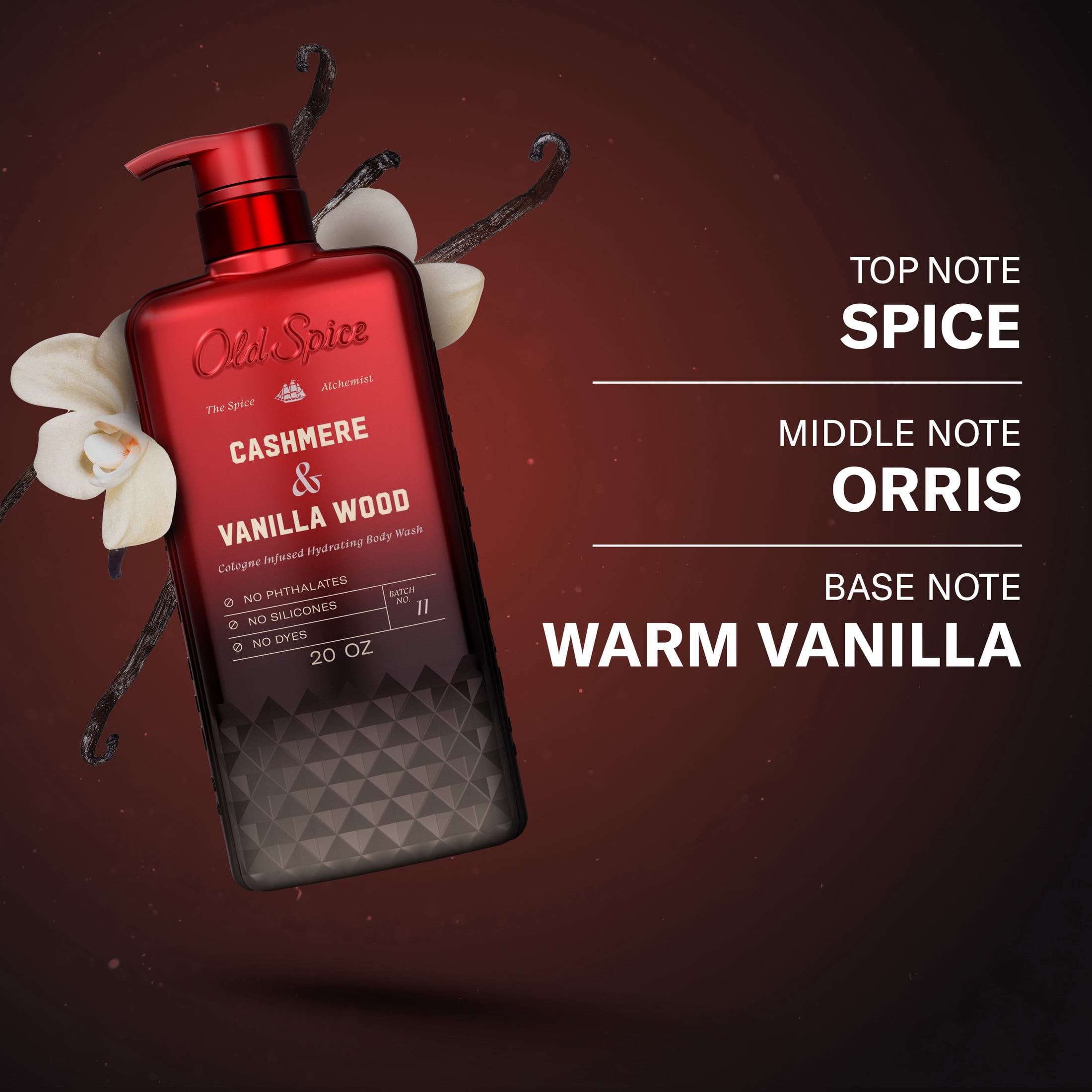 Old Spice The Spice Alchemist Body Wash for Men, Cashmere and Vanilla Wood Scent (20 oz) 9rhr8