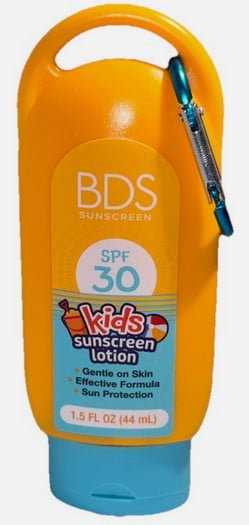 BDS Kids Sunscreen SPF 30 Broad-Spectrum Lotion (White, 1.5 fl oz, 4 Pack) i95kh