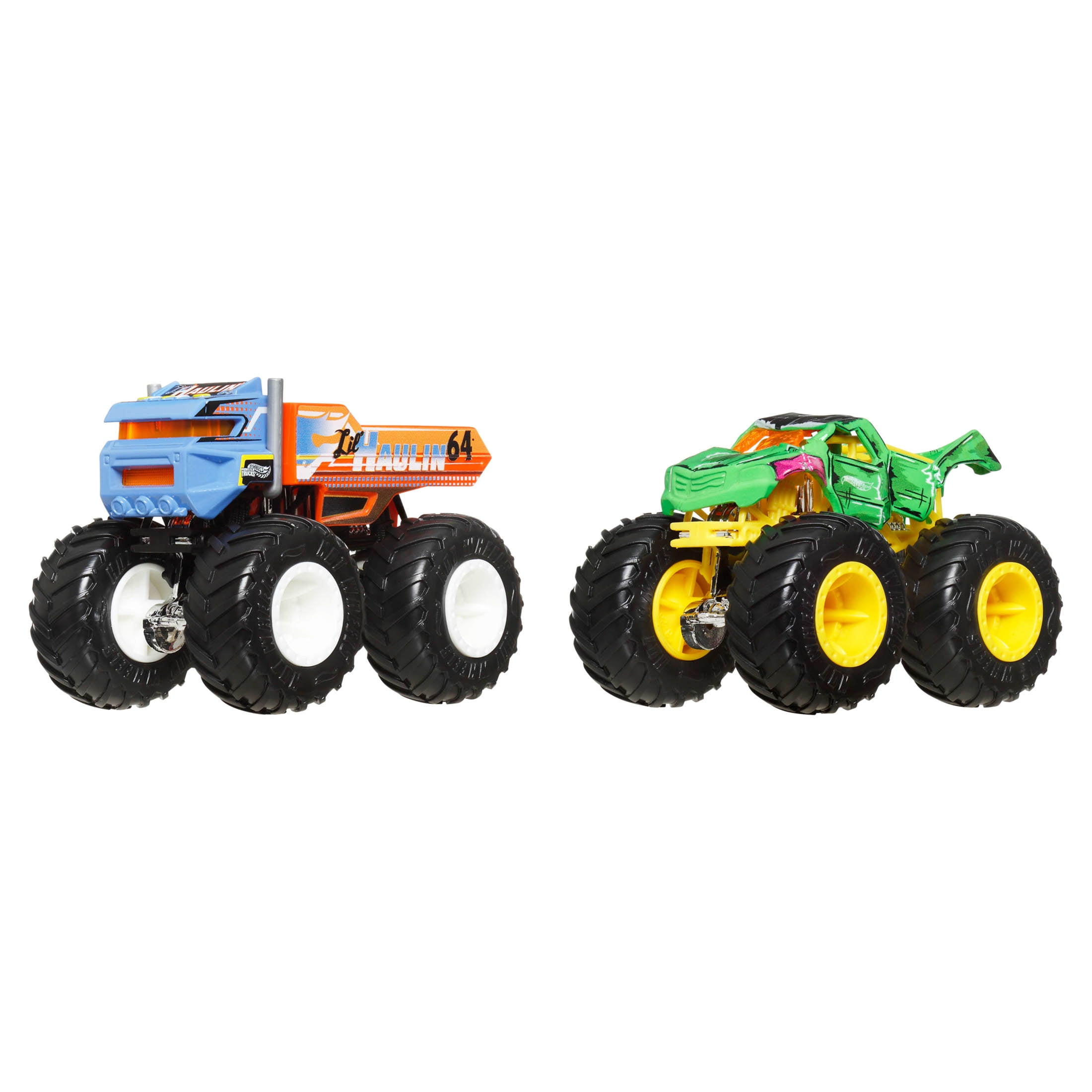 Hot Wheels Monster Trucks Demolition Doubles Die-Cast Toy Vehicles (2-Pack, 1:64 Scale) x22bn