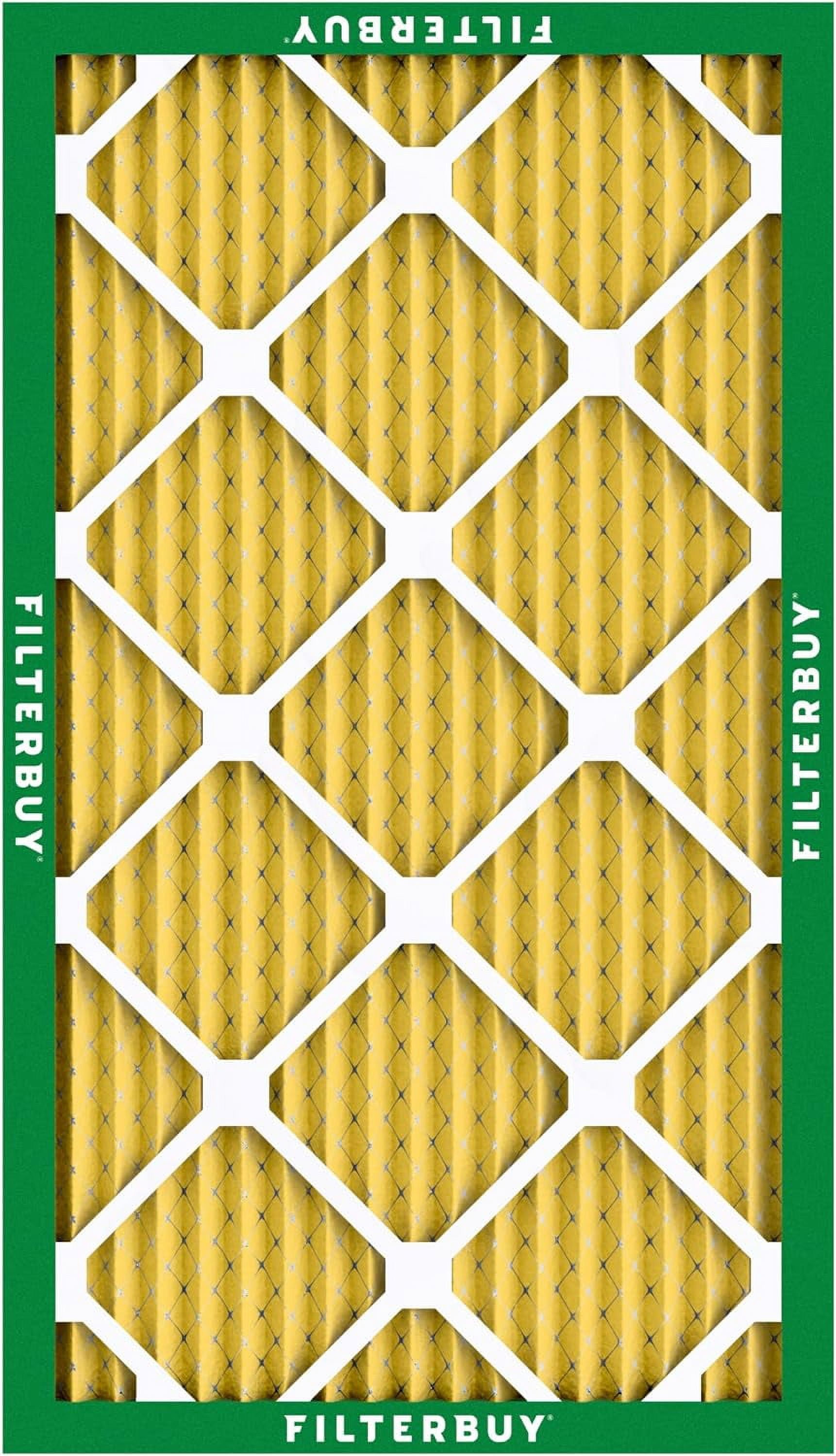 Filterbuy 14x24x1 Air Filter MERV 11 Allergy Defense, Pleated HVAC AC Furnace Replacement (4-Pack) 4bly5