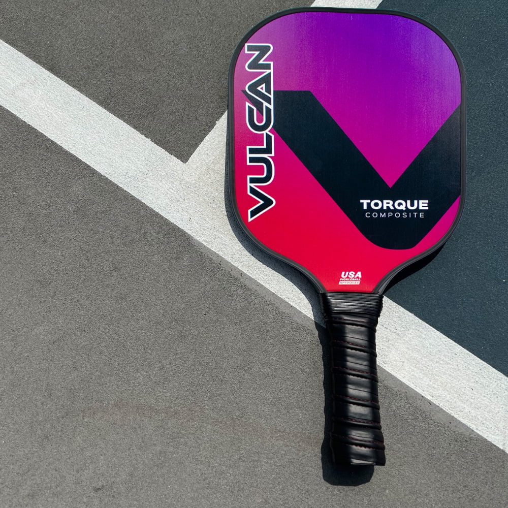 Vulcan Sporting Goods Co Torque Composite Pickleball Paddle (Red/Blue, 15.25 in x 7.8 in) mh1oo