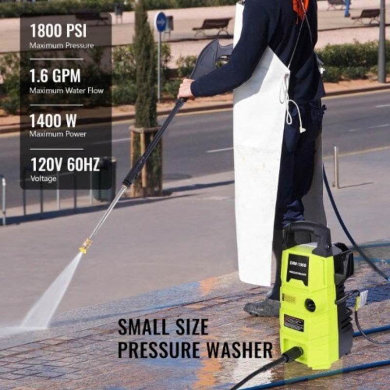 KBOROVER Electric Pressure Washer 1800 PSI 1.6 GPM, Portable Power Washer with 20 ft Hose and Foam Cannon (1800 PSI) gx8ux