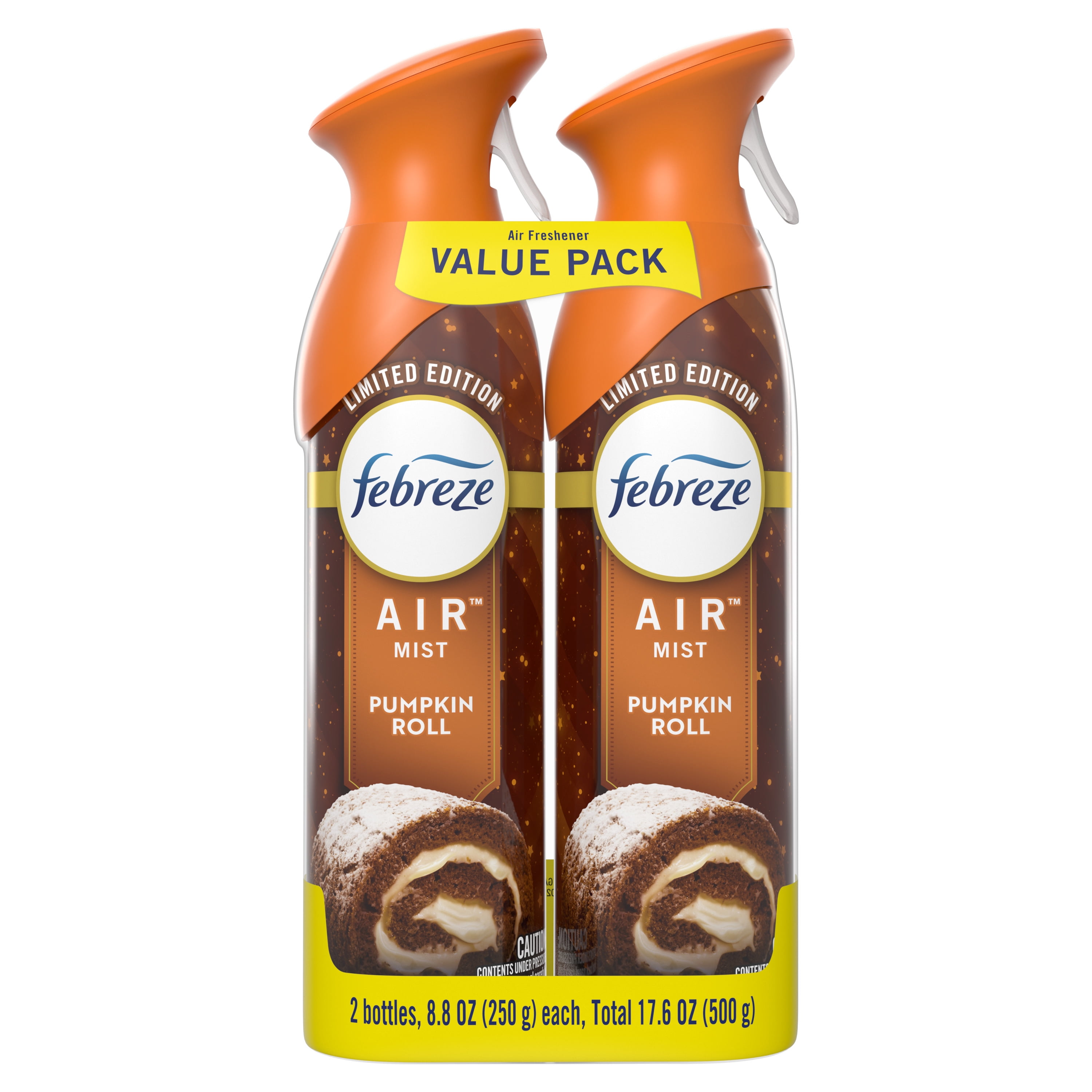 Febreze Air Mist Odor-Fighting Air Freshener Pumpkin Roll (8.8 oz, Pack of 2) tge1h