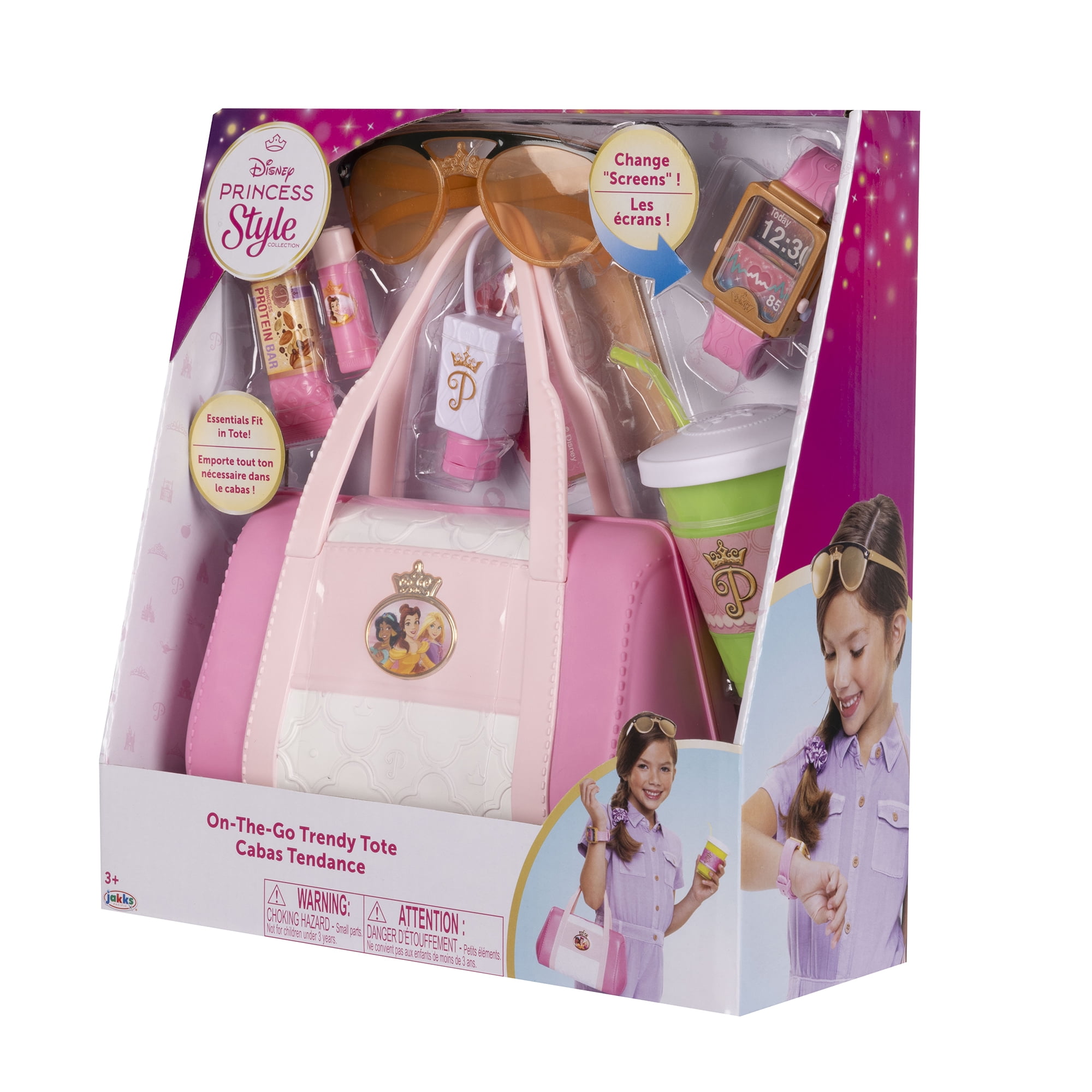 Disney Princess Style Collection On-The-Go Mom Play Set (Pink, 10 Piece Set) s0tbu