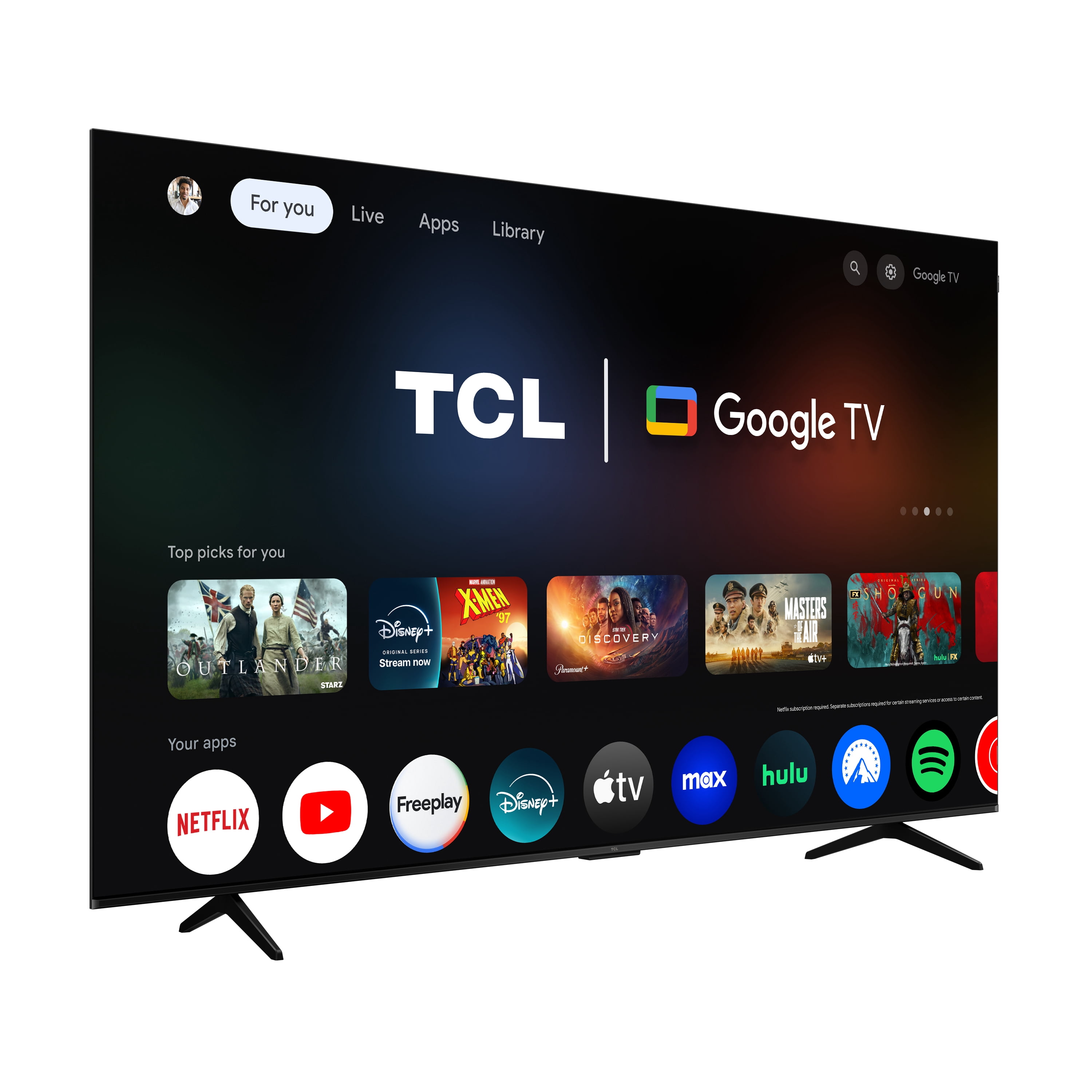TCL 85-inch Q Series QLED 4K UHD HDR Smart Google TV (Black, 85 in) vd3vx