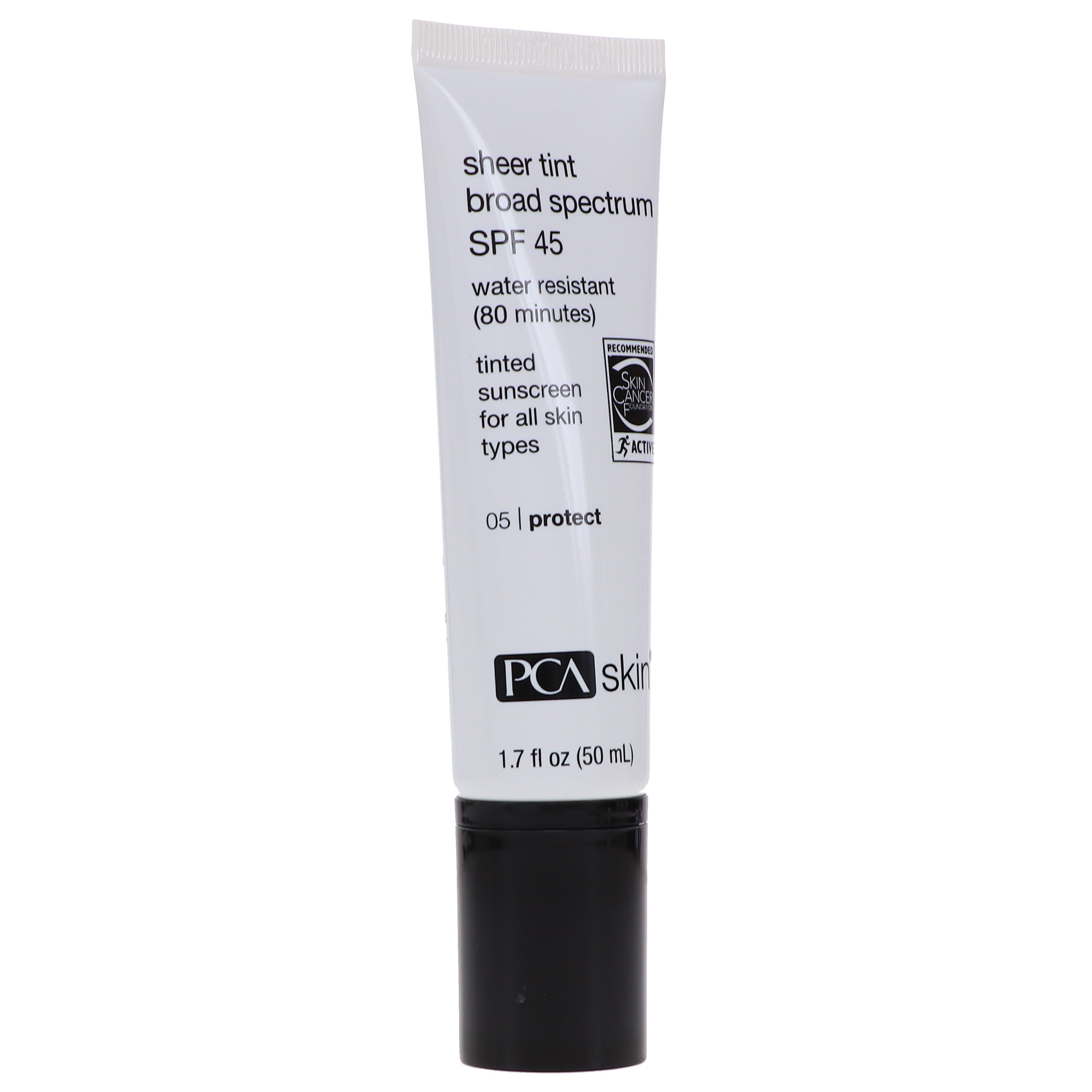 PCA SKIN Sheer Tint Broad Spectrum SPF 45 Sunscreen, Lightweight Antioxidant Face Protection (1.7 oz) rtfag