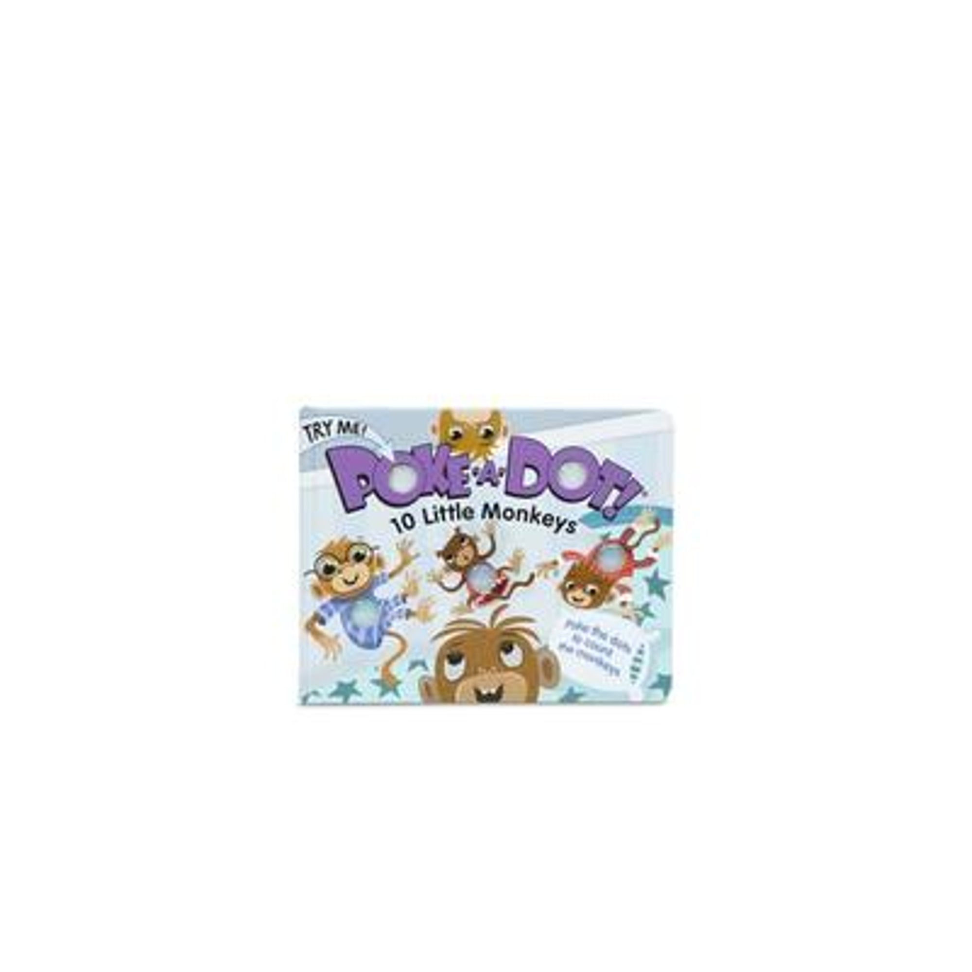 Melissa & Doug Poke-A-Dot: 10 Little Monkeys Interactive Board Book (1 Count) h41pc