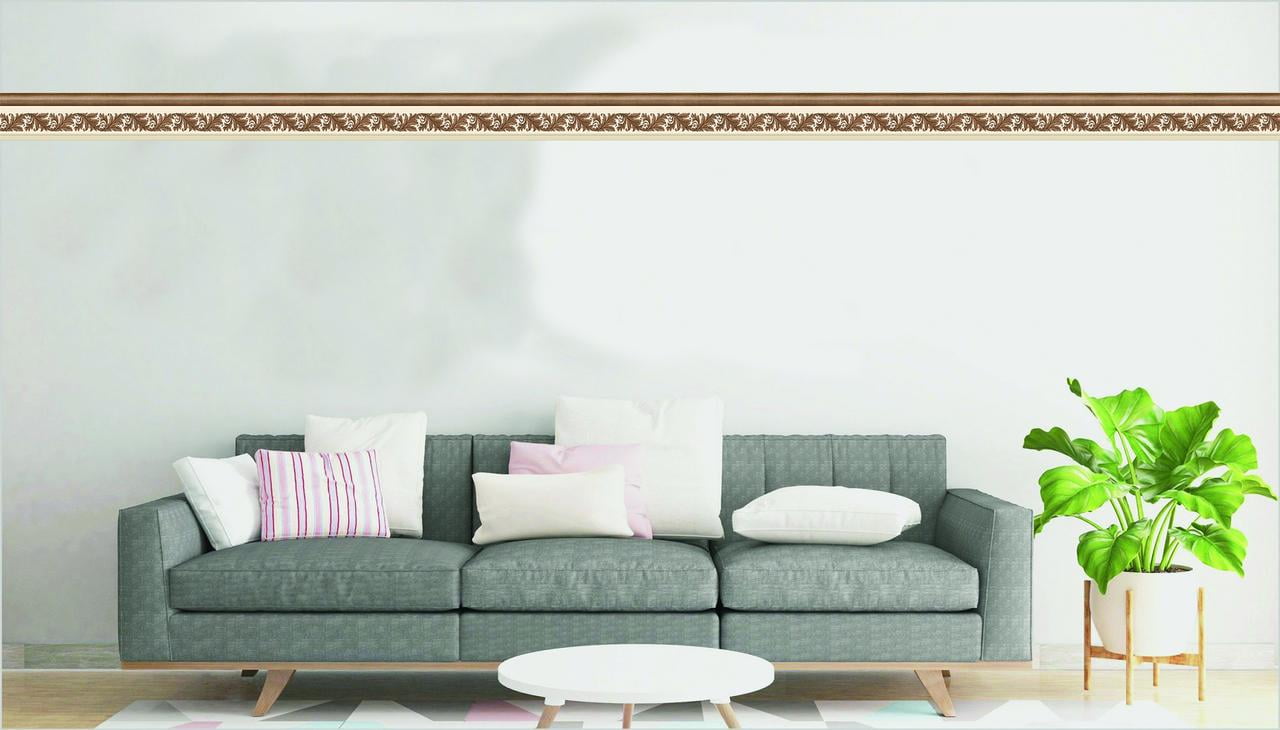 Dundee Deco Peel and Stick Wallpaper, Abstract Pattern Wall Decor (Brown Tan, 15 ft x 7 in) kkscl