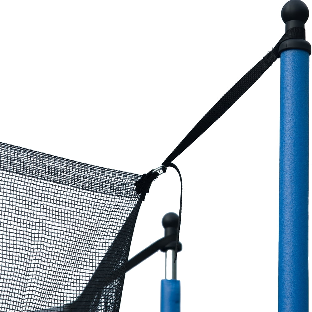 ARCTICSCORPION 14 ft Round Trampoline with Safety Enclosure, Basketball Hoop and Ladder (Blue, 14 ft) 9ov1a