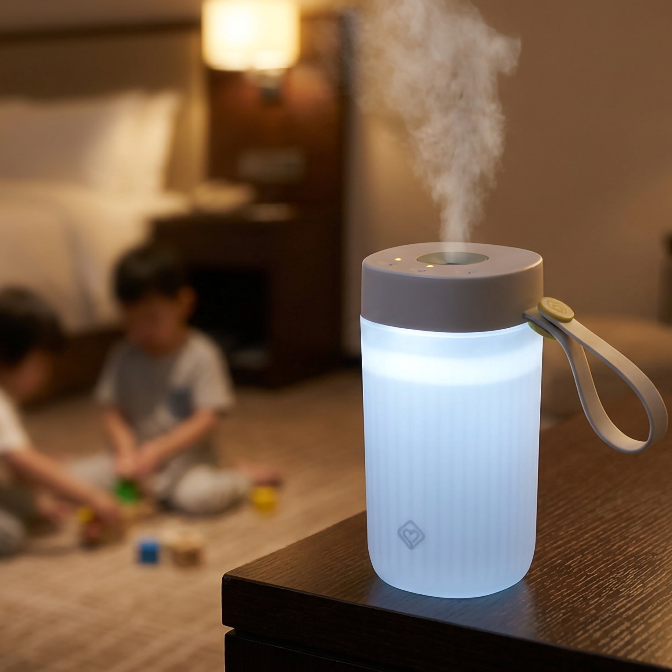 Safety 1st HumidiGlo 3-in-1 Portable Baby Travel Humidifier with Nightlight and White Noise (Soothing Sage, 20 fl oz) rcfiy