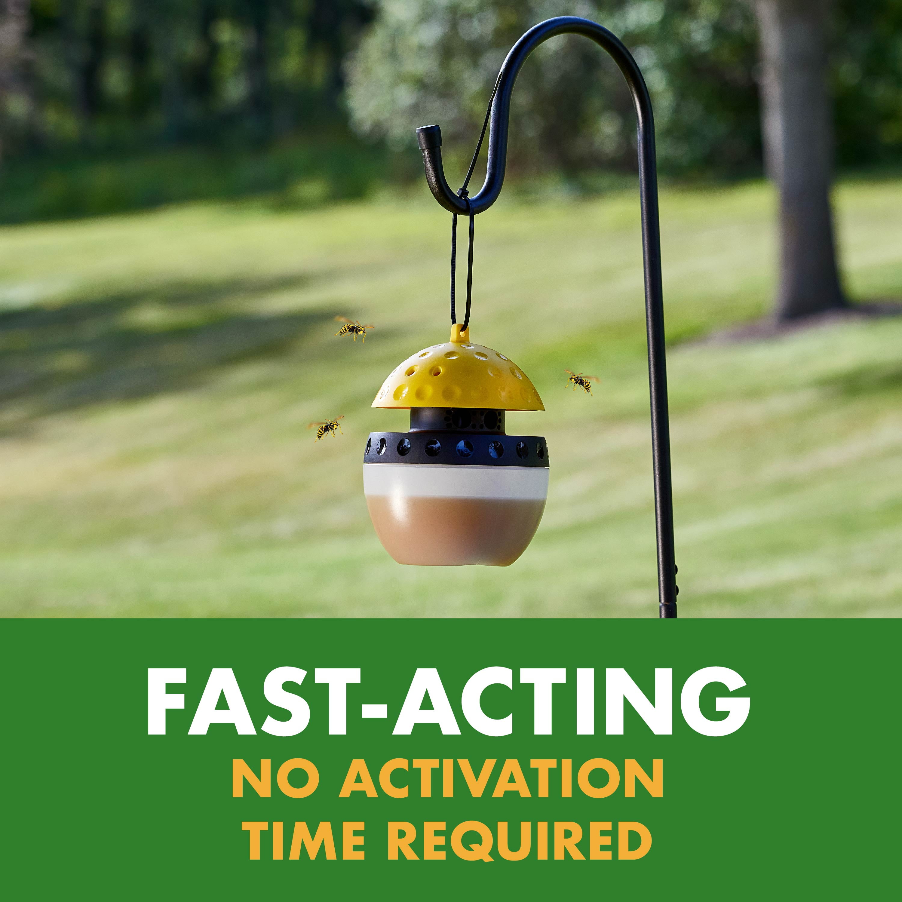 Spectracide Wasp, Hornet and Yellowjacket Trap, Quick-Drown Formula (1 Count) 5c723