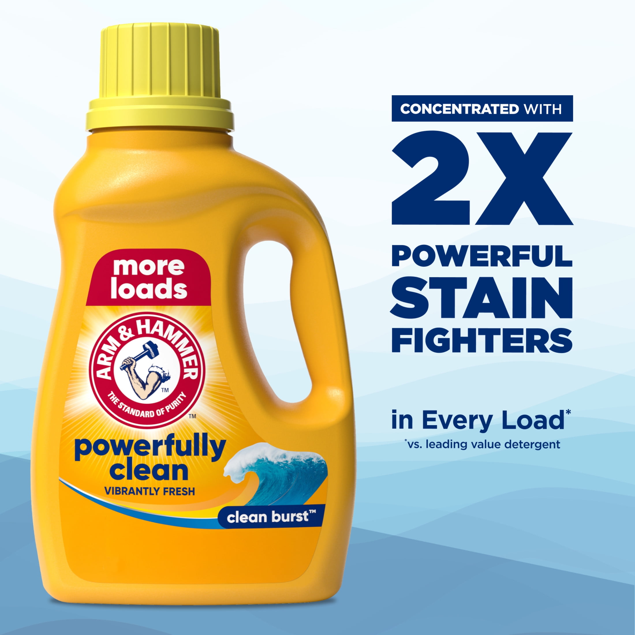 ARM & HAMMER Clean Burst Liquid Laundry Detergent (110 fl oz) t0s2q