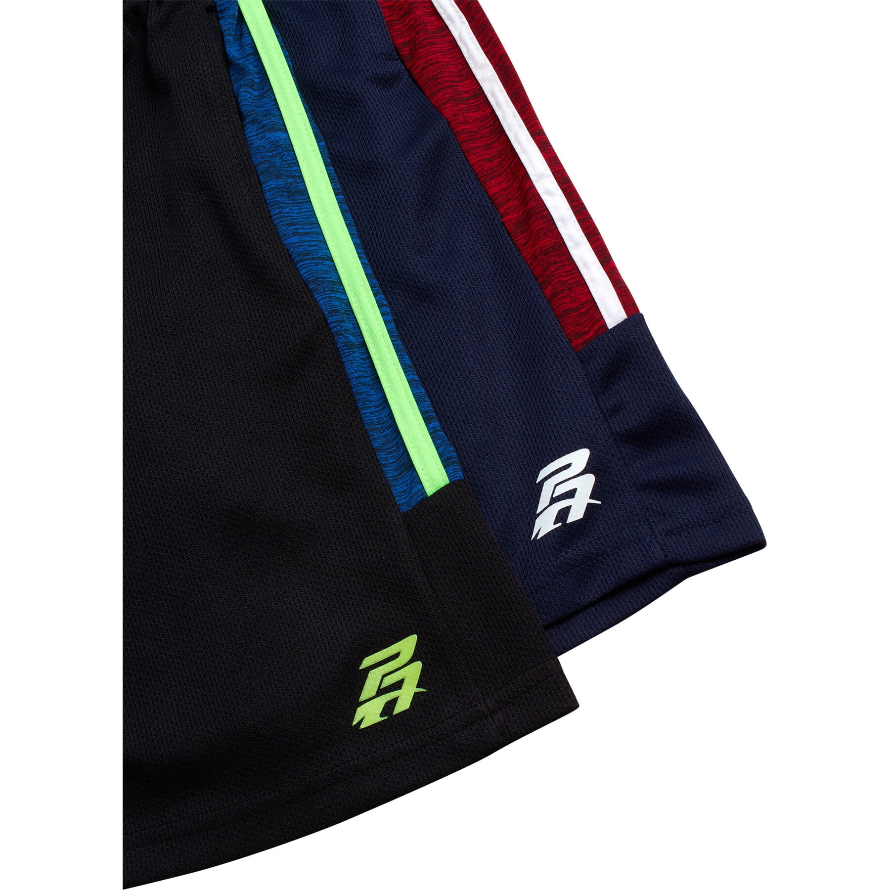 Pro Athlete Boys Athletic Shorts Performance Quick Dry Basketball Shorts (Black, 2 Pack) pi7w1