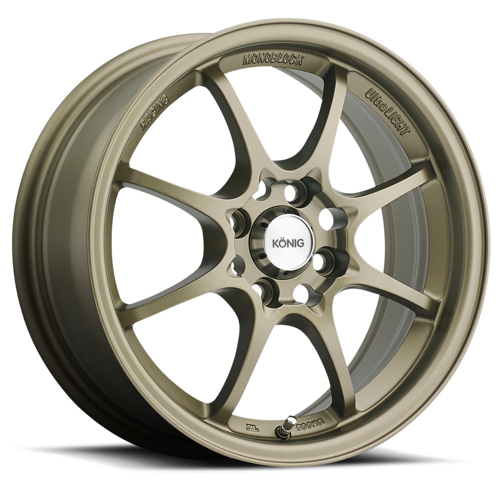 Konig Helium Wheel 8-Spoke Lightweight Alloy Rim (Bronze, 15 in) wvqis