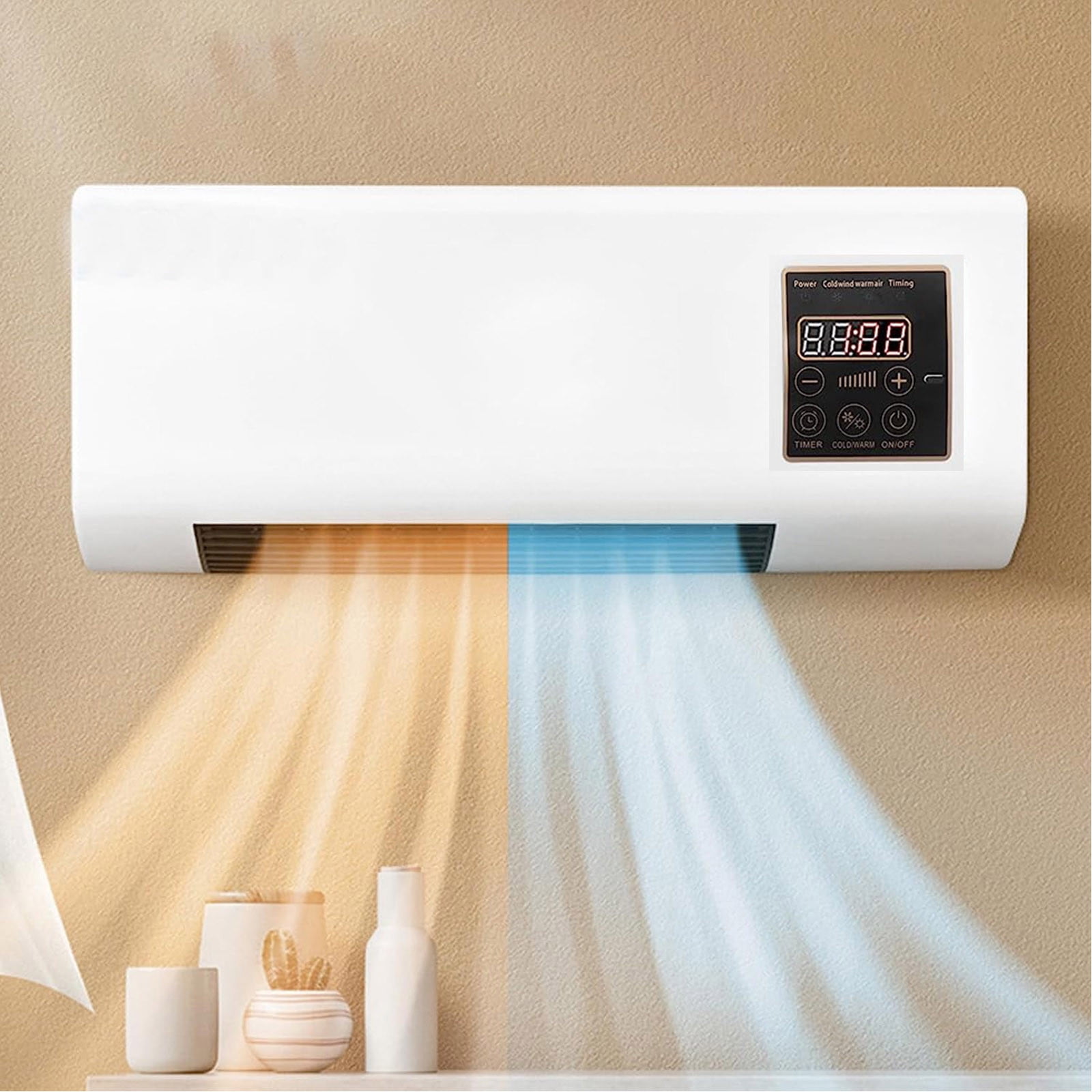 VBODN Wall Mounted Electric Heater and Cooling Fan (12000 BTU, 450 Sqft) rni5t