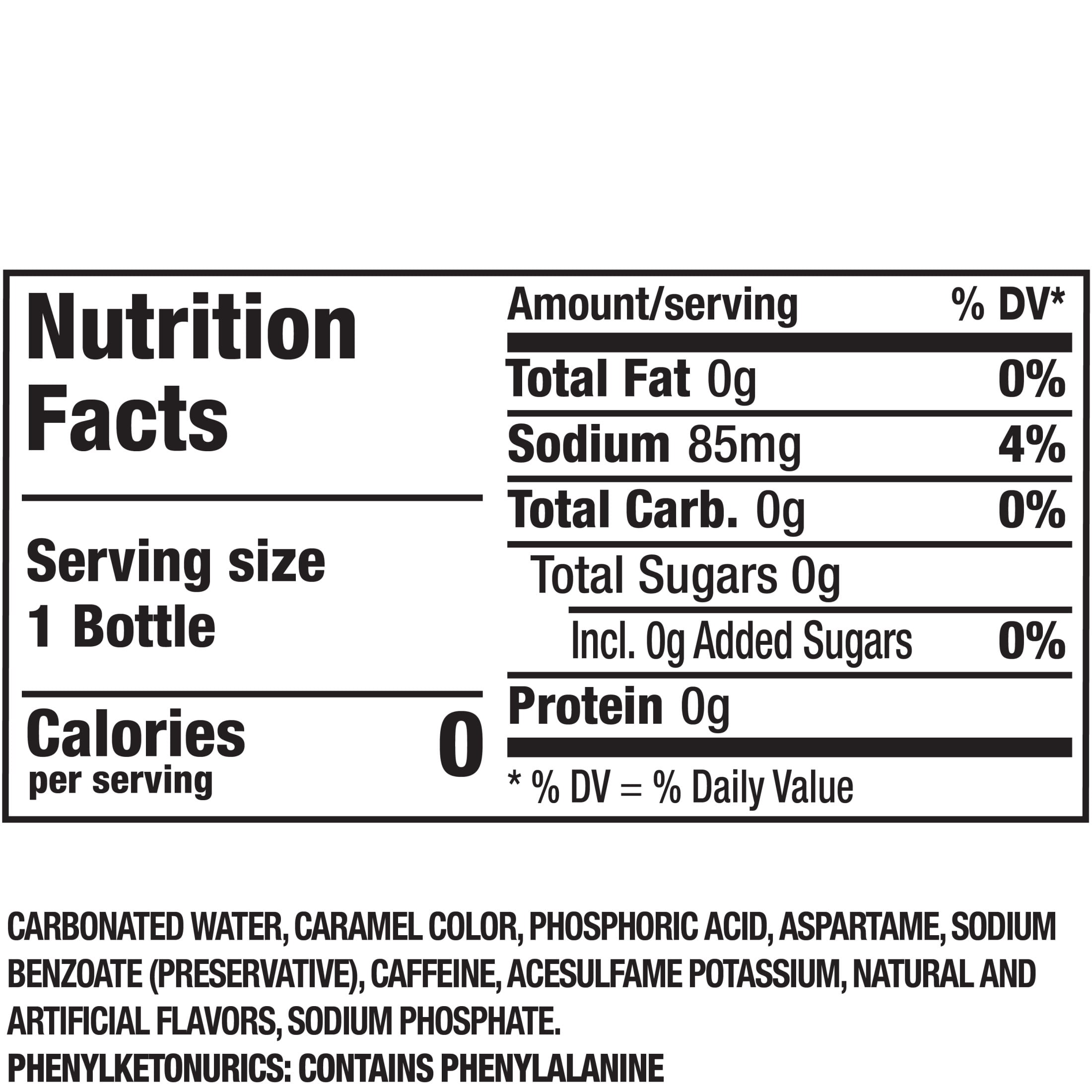 Dr. Pepper Zero Sugar Soda, Refreshing Carbonated Beverage (16.9 fl oz, 6 Pack) 5ugde