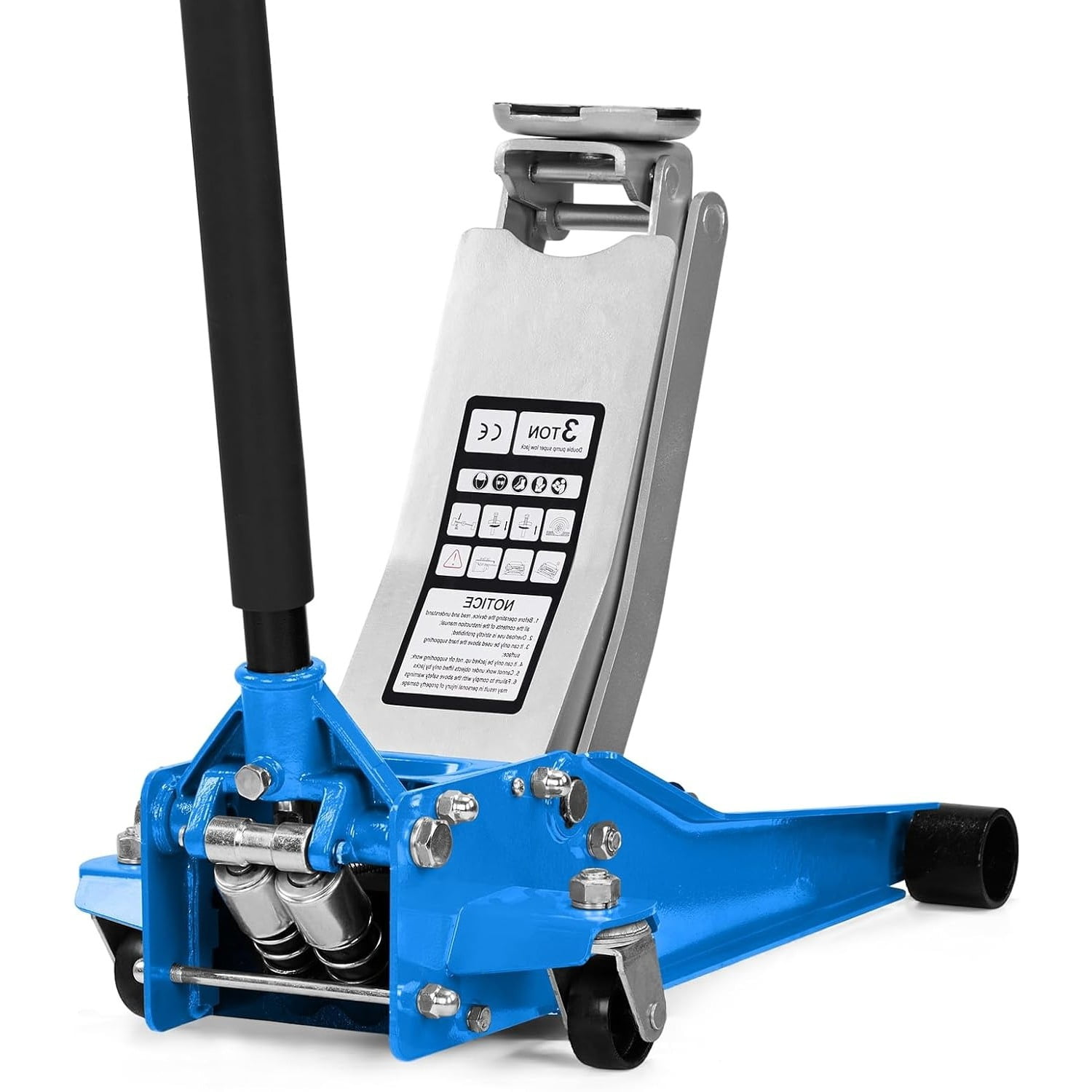 Ktaxon 3 Ton Low Profile Hydraulic Floor Jack for SUVs and Trucks (Blue, 6600 lb Capacity) am1pu