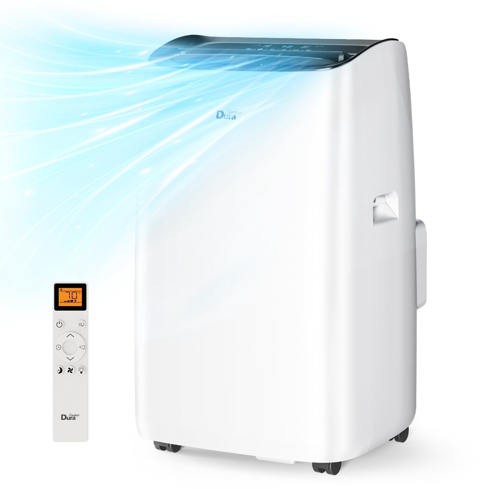DuraComfort Portable Air Conditioner 14000 BTU, 3-in-1 Cooling, Dehumidifier, and Fan with Remote Control (450 Sq. ft) nt36s