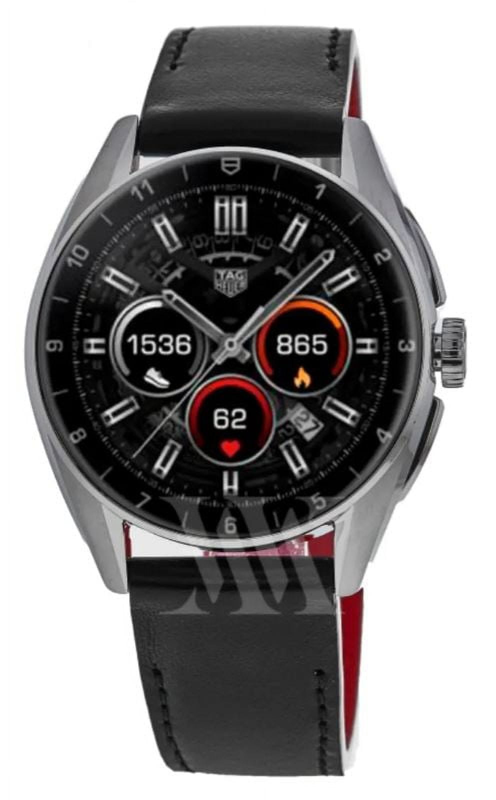 TAG Heuer Connected Men's Smartwatch Digital Display Sapphire Crystal (Black, 45 mm) v394z