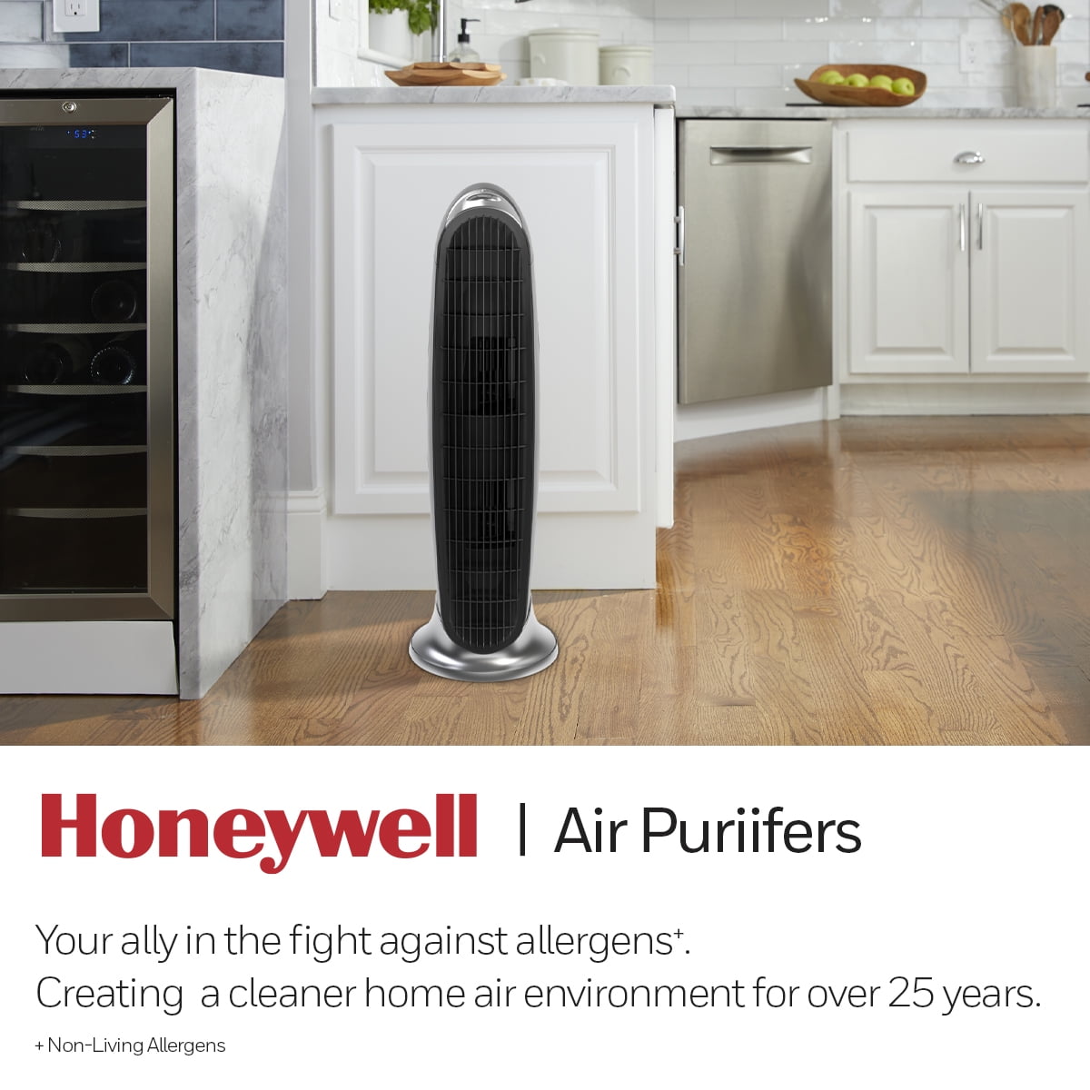 Honeywell QuietClean Air Purifier for Medium to Large Rooms (170 sq ft, Black) b6utu