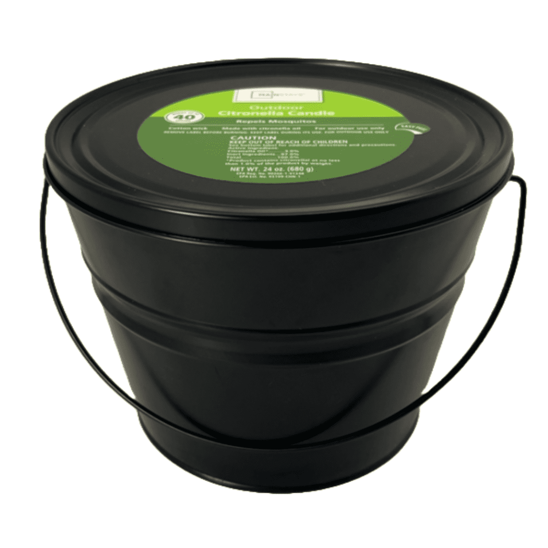 Mainstays Outdoor Citronella Candle Triple Wick Metal Bucket (Silver, 24 oz) 912g4