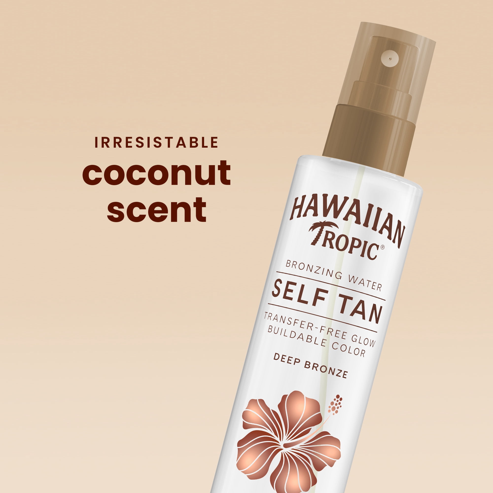 Hawaiian Tropic Self Tanning Water, Deep Bronze Sunless Tanner, Quick-Dry Formula (Clear, 6.4 oz) jvg9d