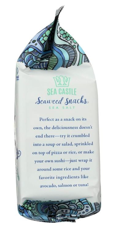 Sea Castle Roasted Seaweed Snacks Crispy Savory Healthy Snack (2 Pack, 0.35 oz) 46ngd