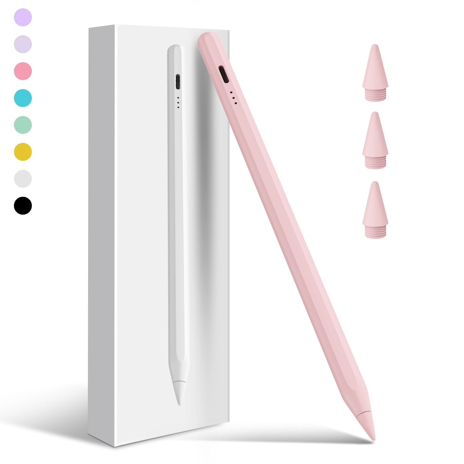 Antier Stylus Pen for iPad 2018 or Later, Precision Tilt Sensitivity with Palm Rejection (Pink) 74wpw