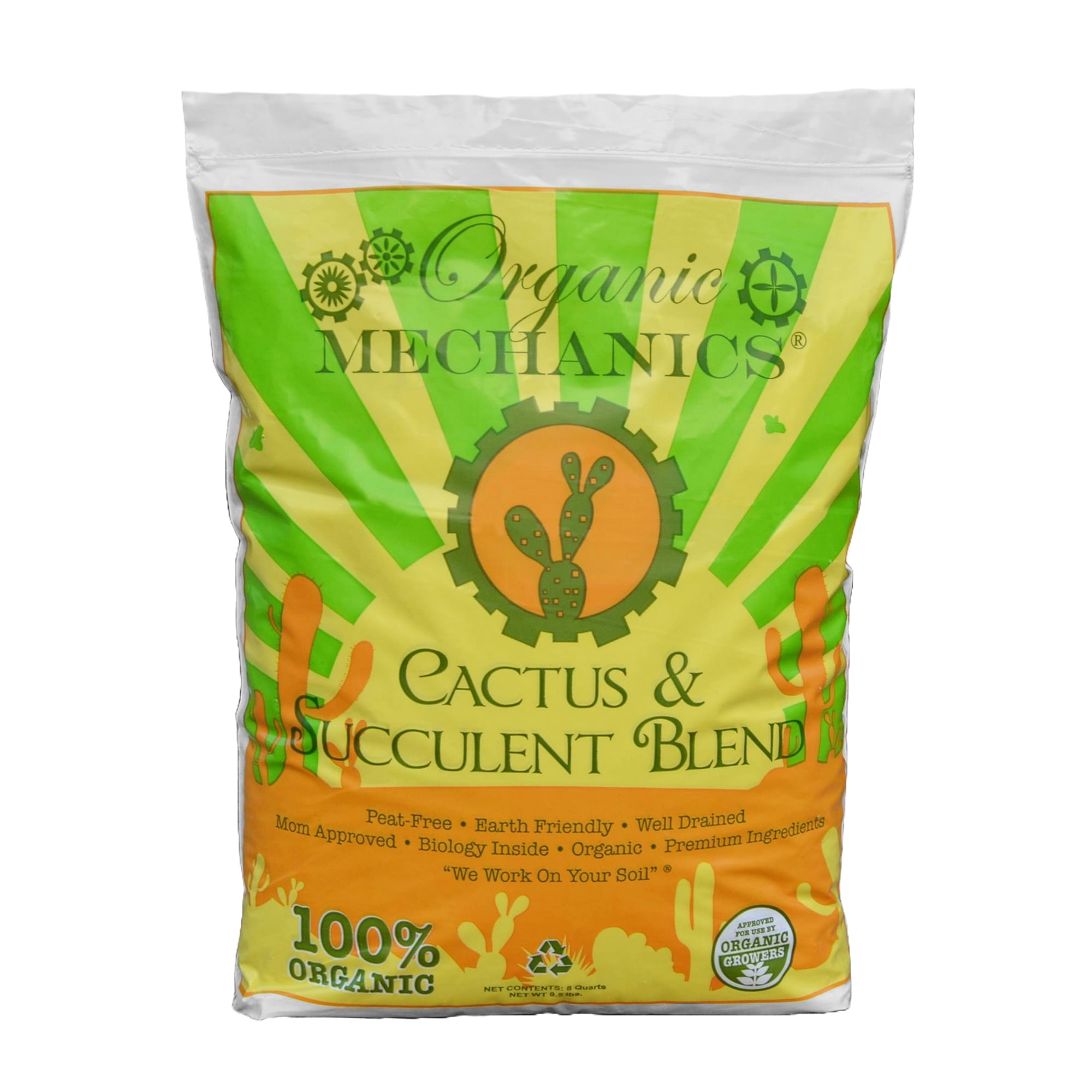Organic Mechanics Cactus and Succulent Blend Potting Soil (8 qt) slh1v