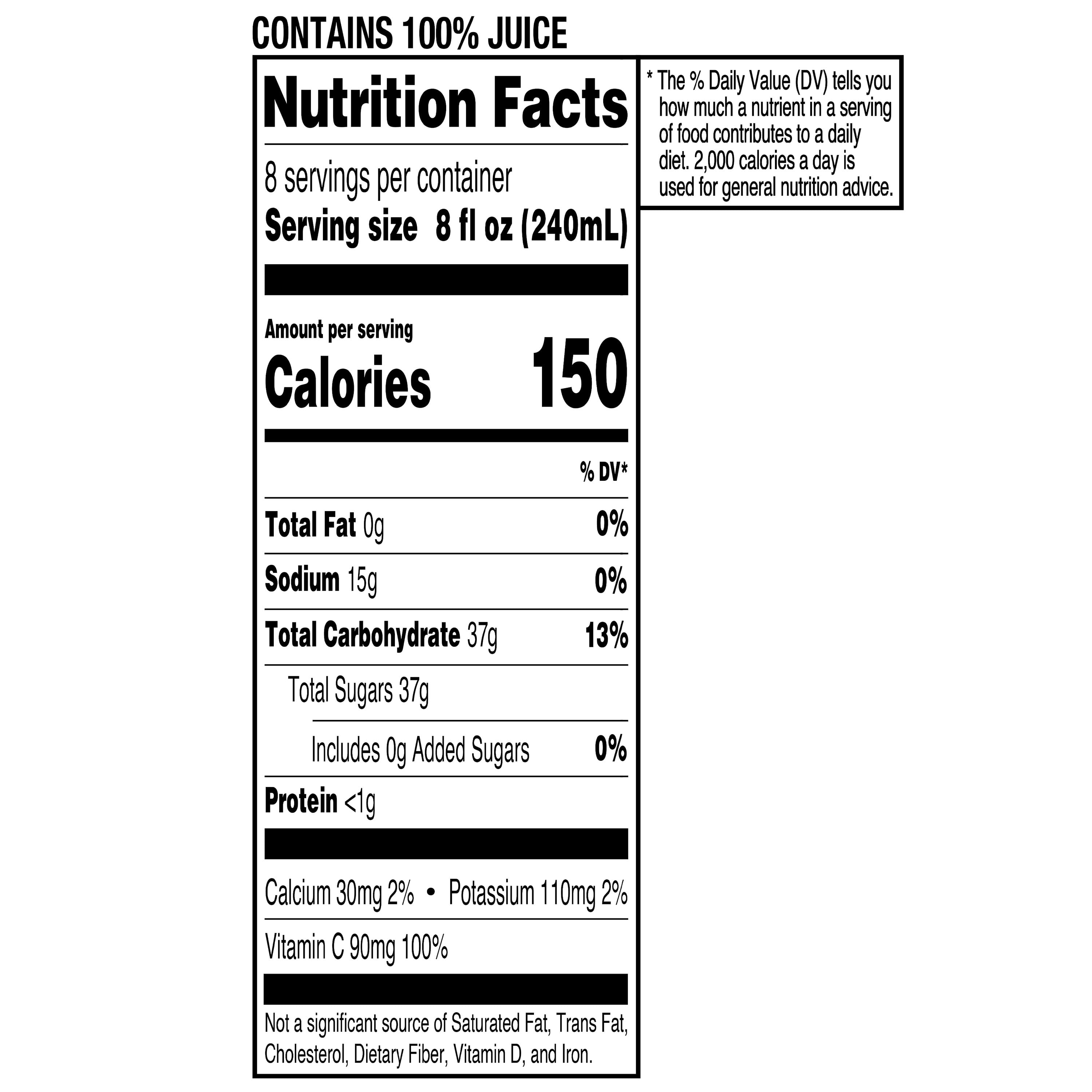 Great Value 100% Concord Grape Juice (No Sugar Added, 64 fl oz) rk93a