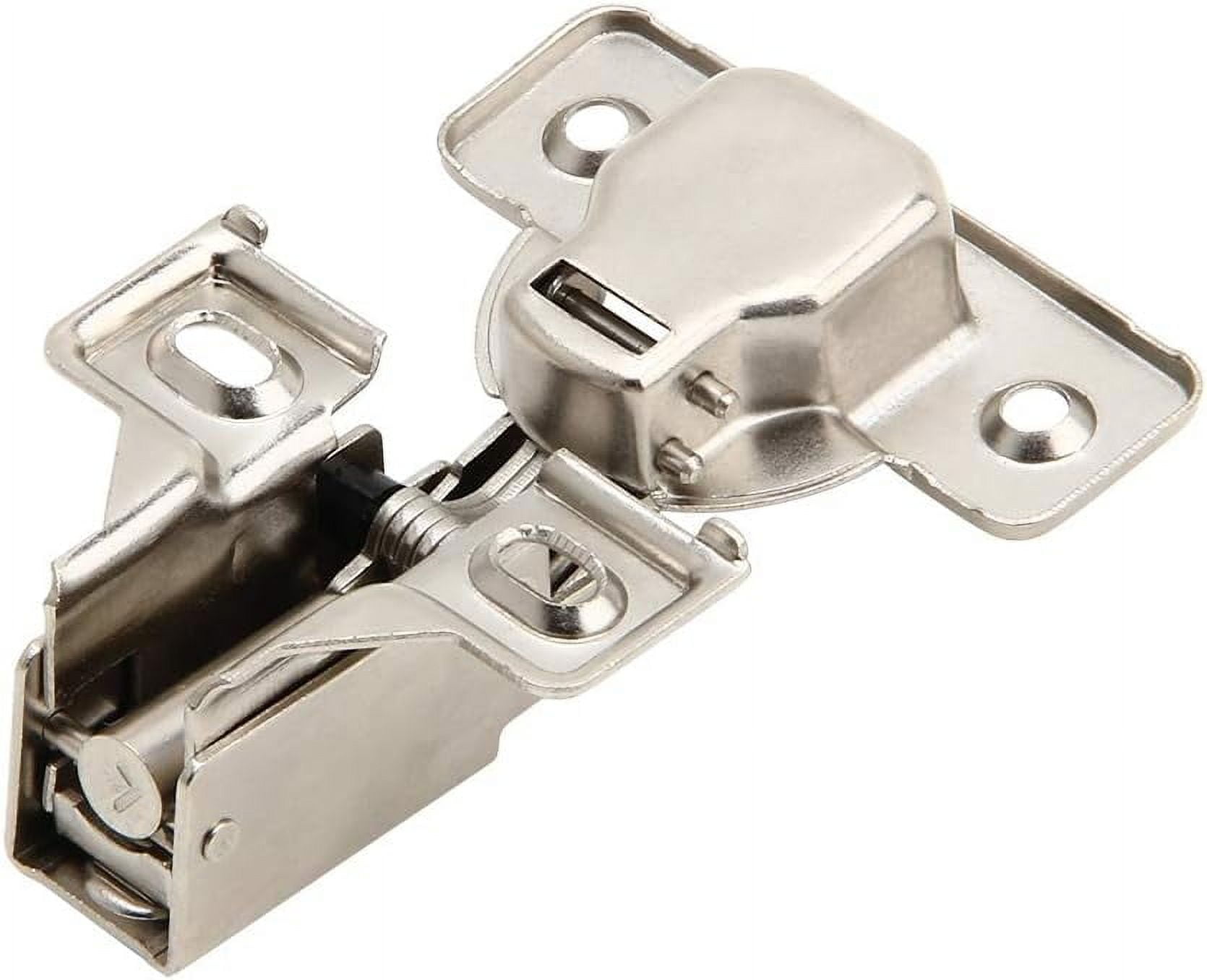 Silverline Face Frame Cabinet Door Hinges, Soft Close Heavy Duty Steel, 1/2 Inch Overlay (Satin Nickel, 6 Pack) 1pz0j