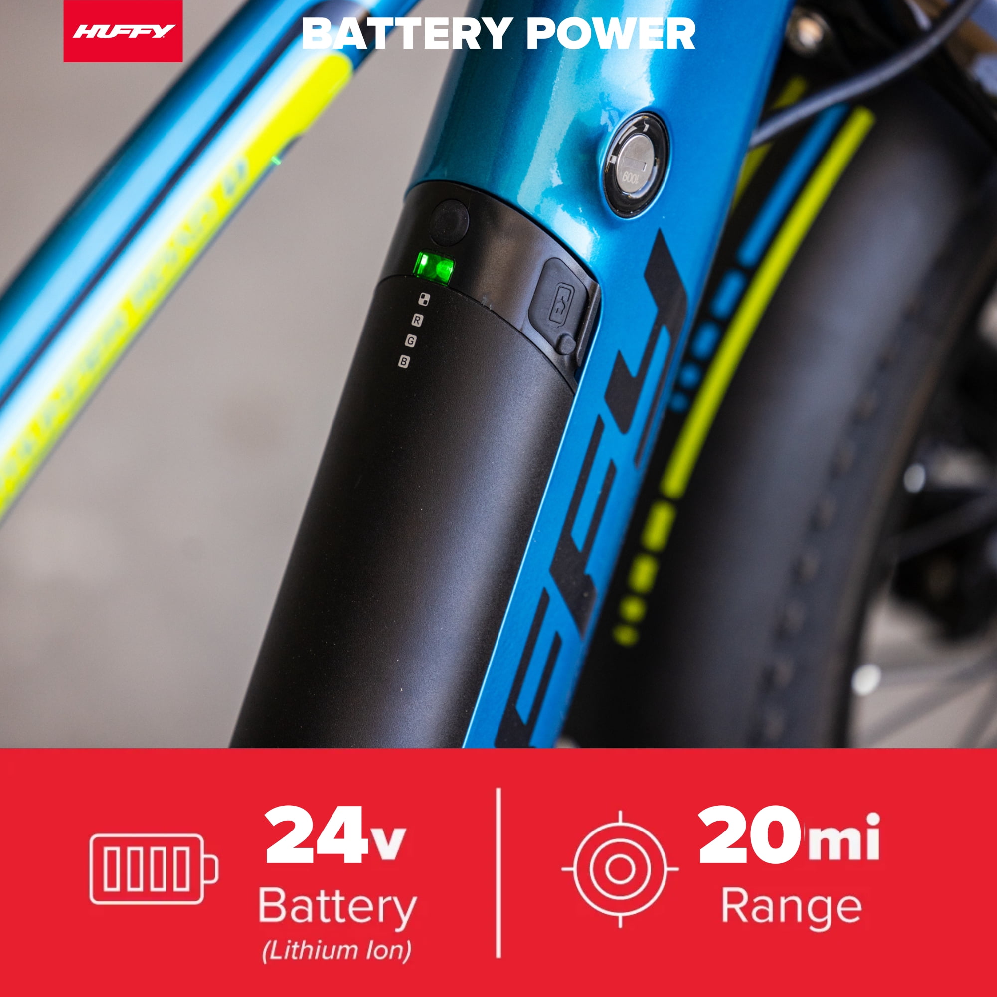 Huffy eThunder Road Electric Bike (Teal, 20 in) kst95