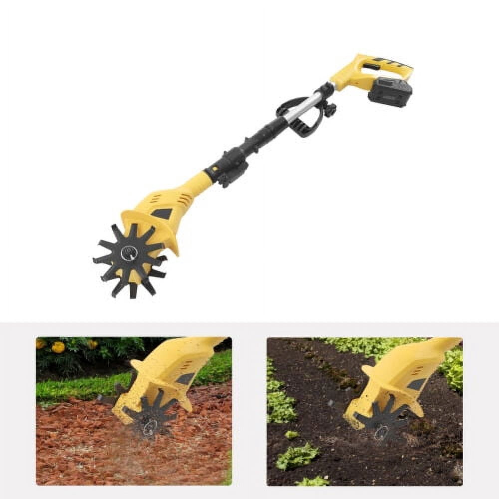 PAKKI 20V Cordless Electric Garden Tiller Cultivator (Black, 5.1 lb) ag50w