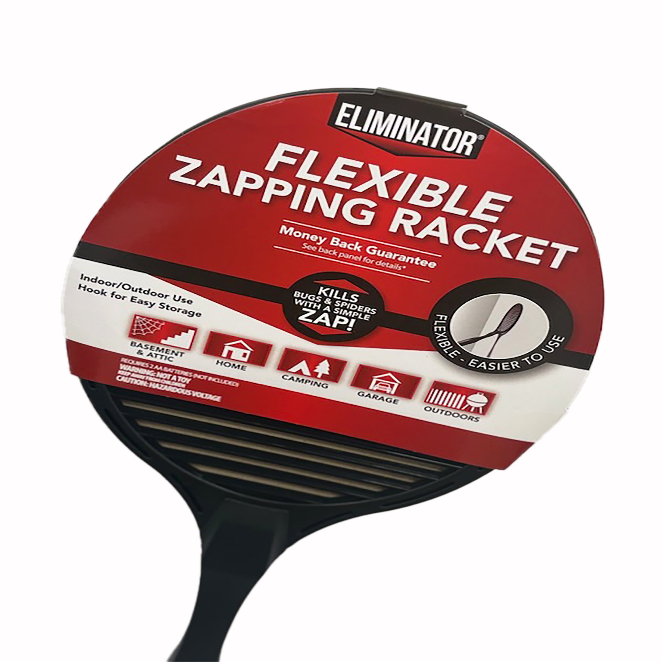 Eliminator Flexible Bug Zapping Racket (Black, 1 Pack) 8mx6y
