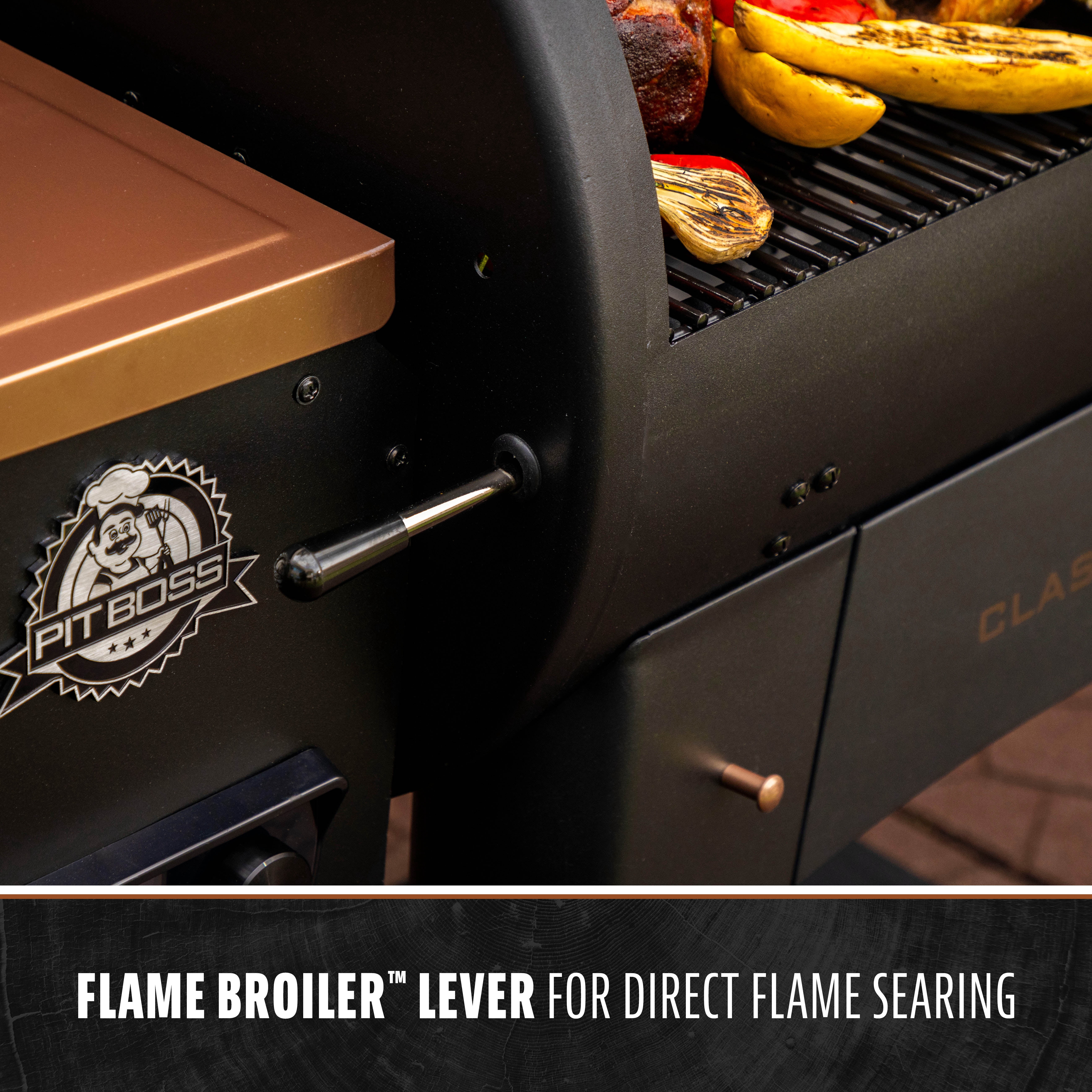 Pit Boss Onyx Series Wood Fired Pellet Grill and Smoker (Black, 746 sq in) xhgjr
