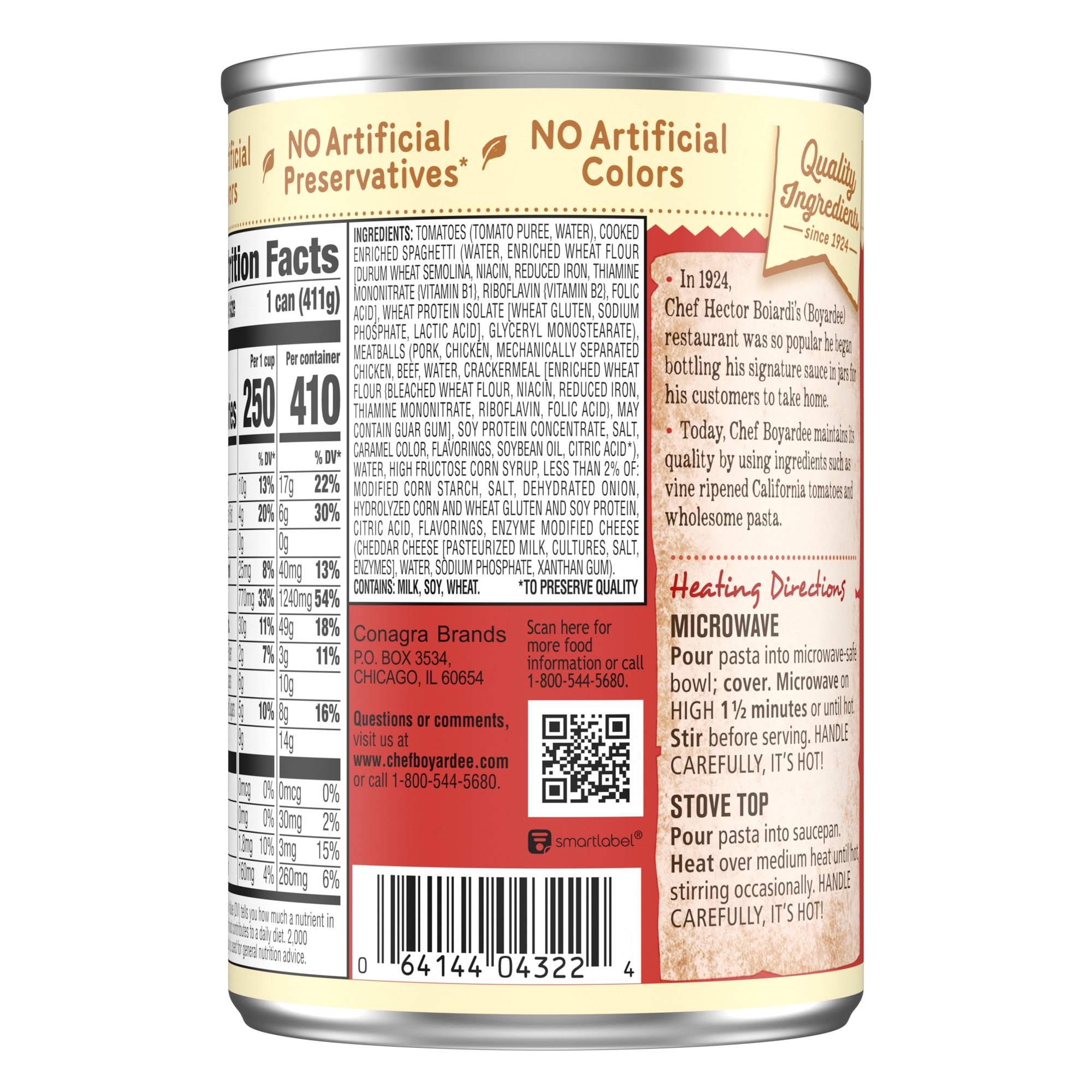 Chef Boyardee Spaghetti and Meatballs in Tomato Sauce (14.5 oz) 44vwe