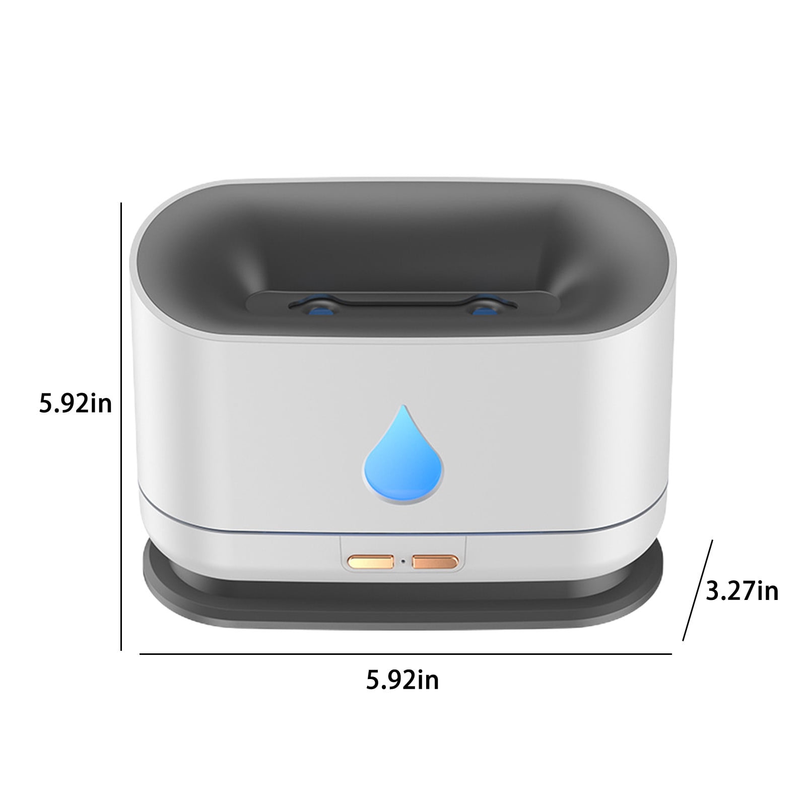Naittoop 1000mL Ultrasonic Humidifier for Bedroom and Home, Quiet Essential Oil Diffuser with 360 Degree Mist (White, 33.8 fl oz) gs9ne