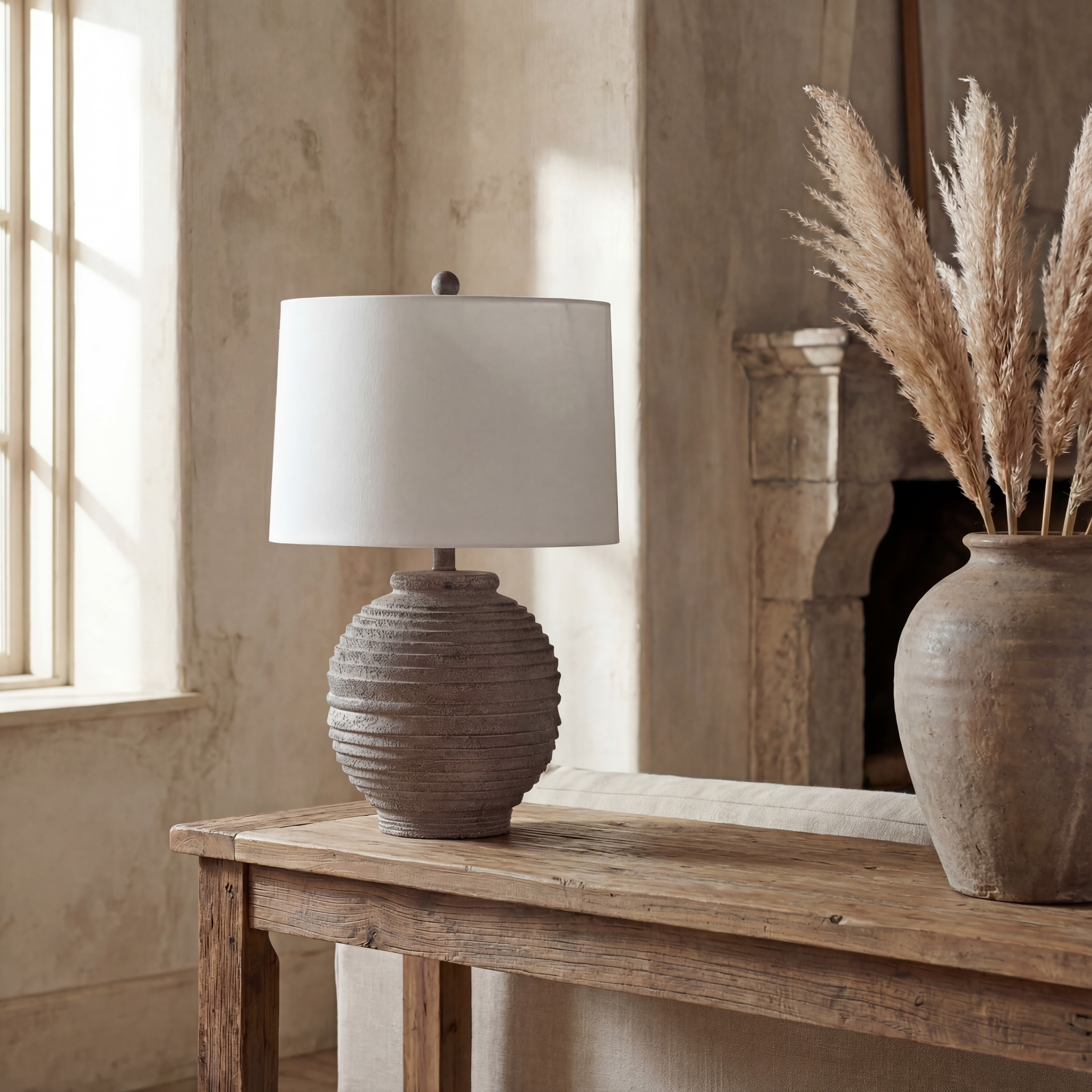 Safavieh Pendri Classic Contemporary Table Lamp with LED Bulb (Brown, 24 in.) z1duk
