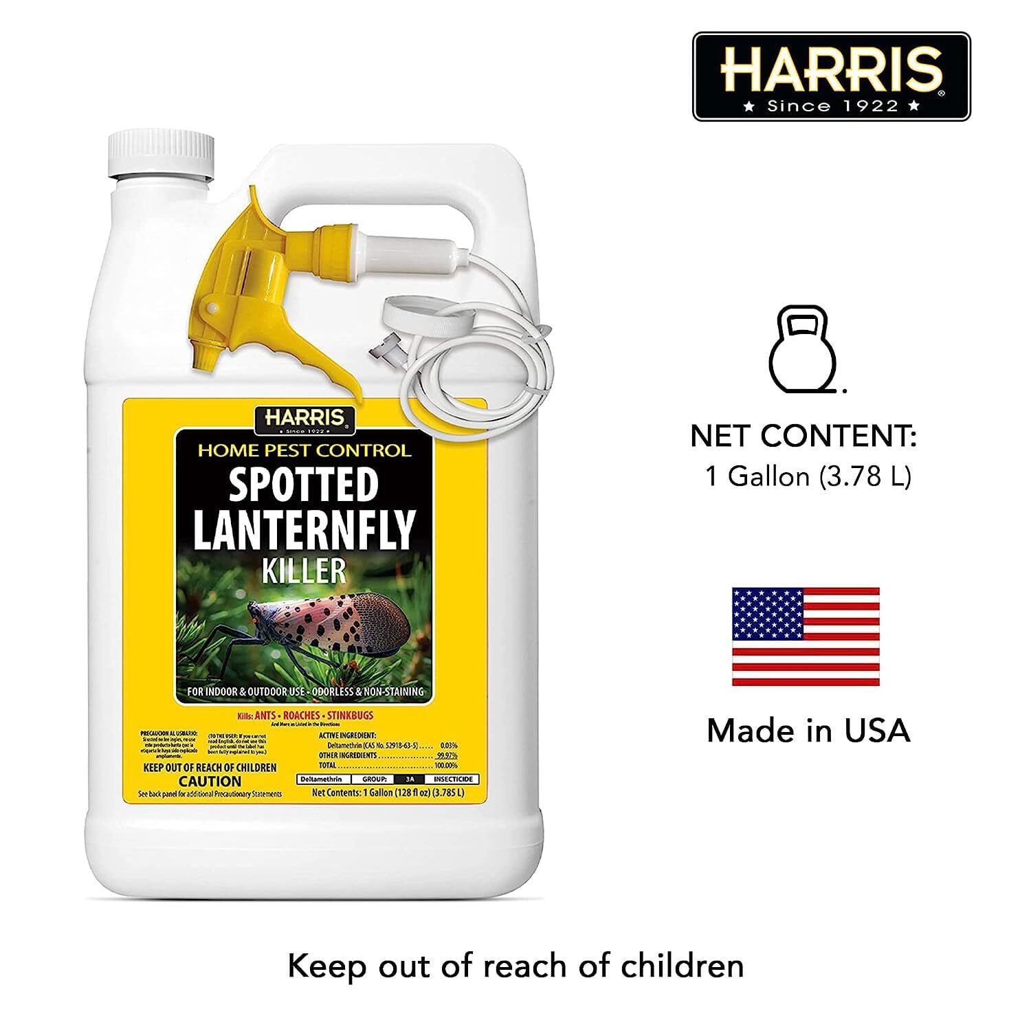 Harris Insect Killer Liquid Spray, Indoor and Outdoor Pest Control (128 fl oz) sao0l