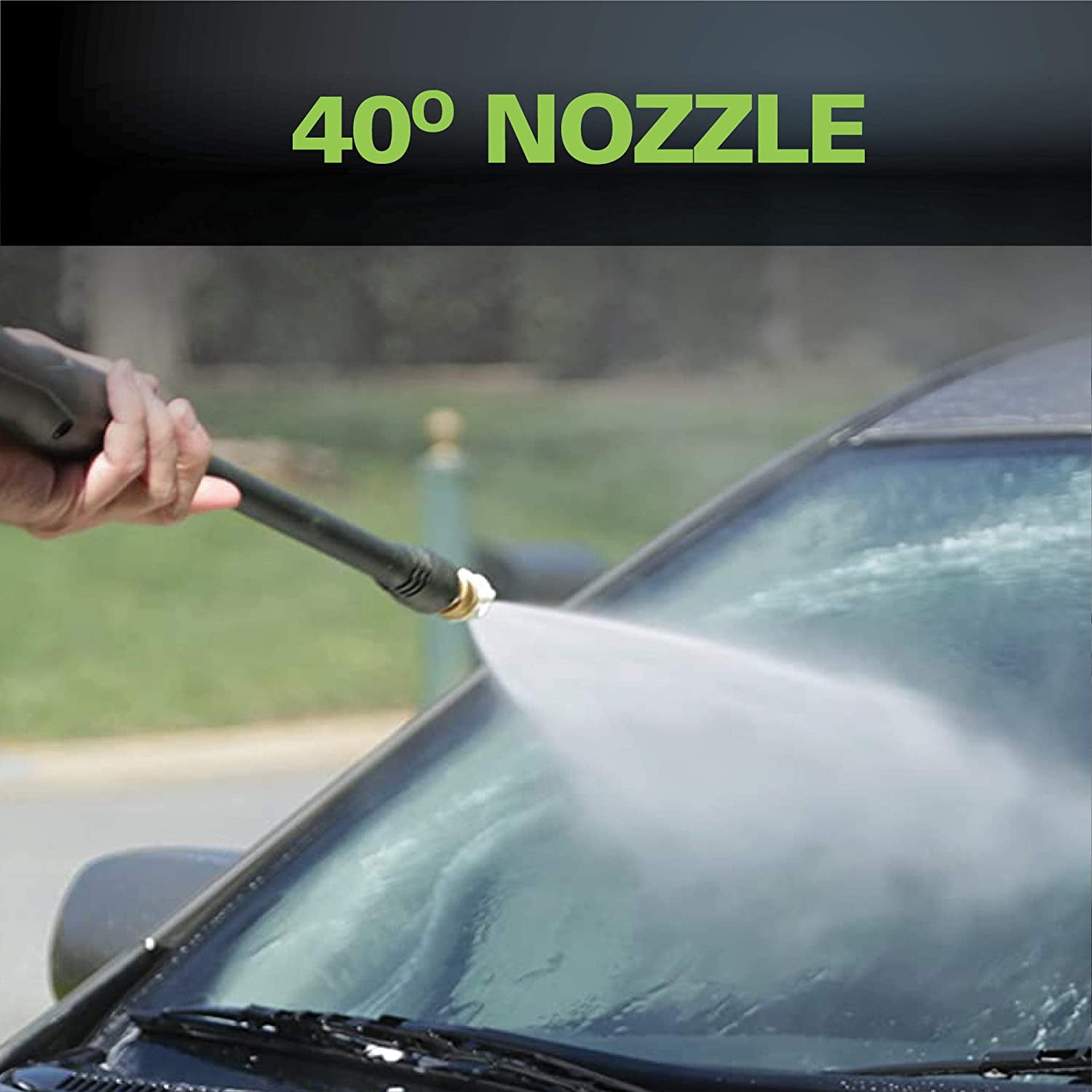 Greenworks 1600 PSI Electric Pressure Washer with Soap Applicator and 20 ft Hose (1.2 GPM) aa8pp