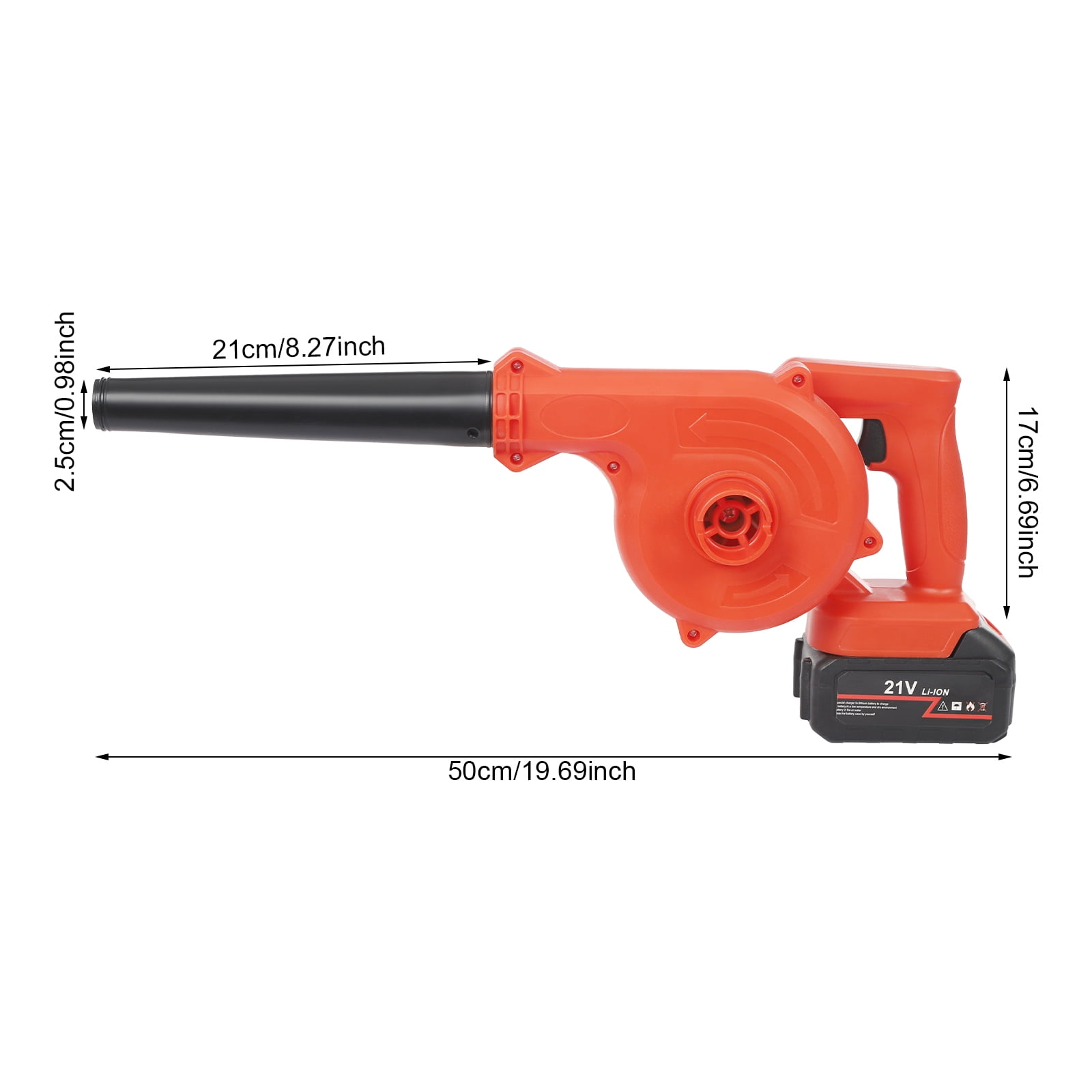 Dwellnix 2-in-1 Cordless Leaf Blower and Vacuum Cleaner (Black, 4.41 lb) i152n