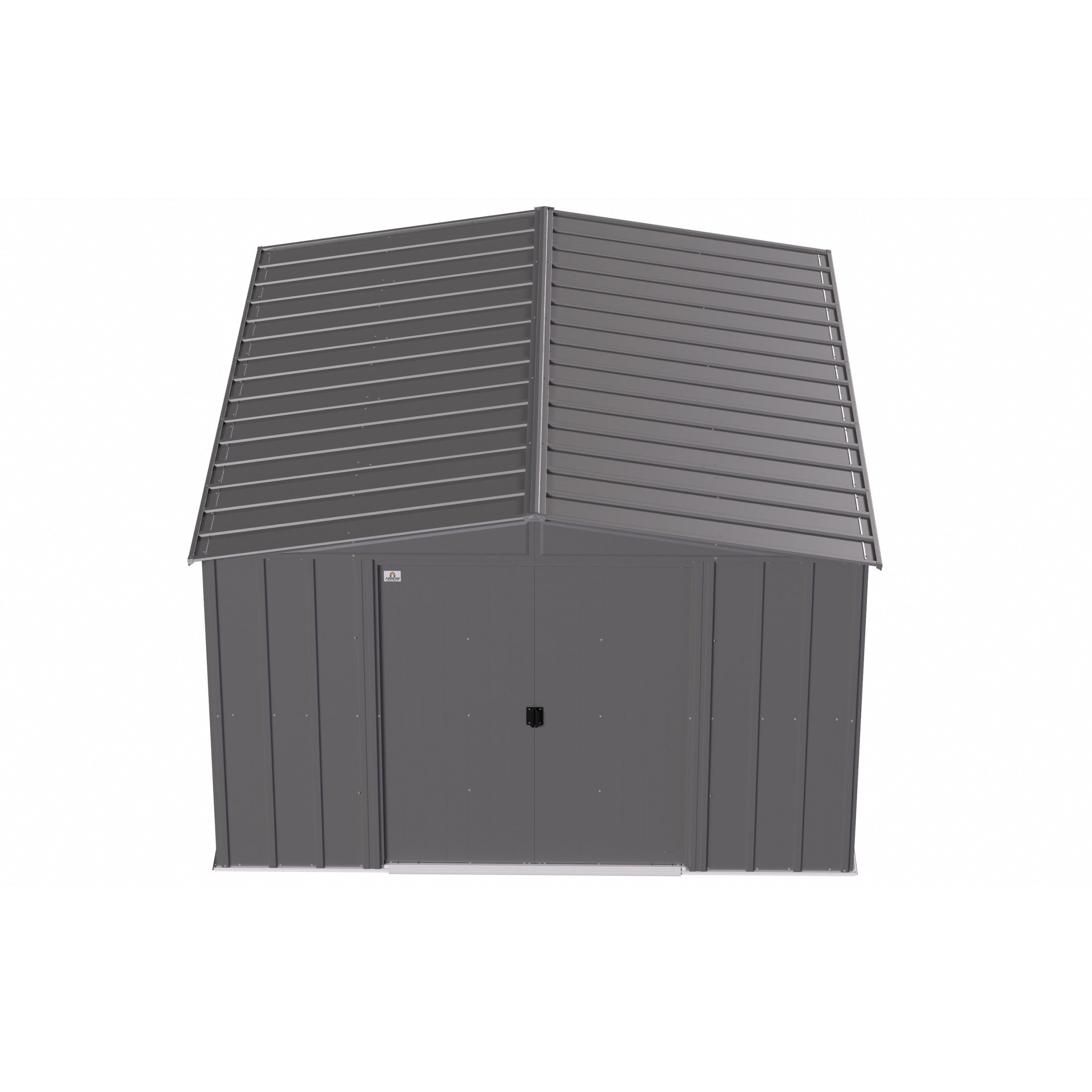 Arrow Classic Steel Storage Shed, Weather-Resistant Outdoor Garden Utility Building (Charcoal, 10 ft x 12 ft x 6 ft) j9pvw