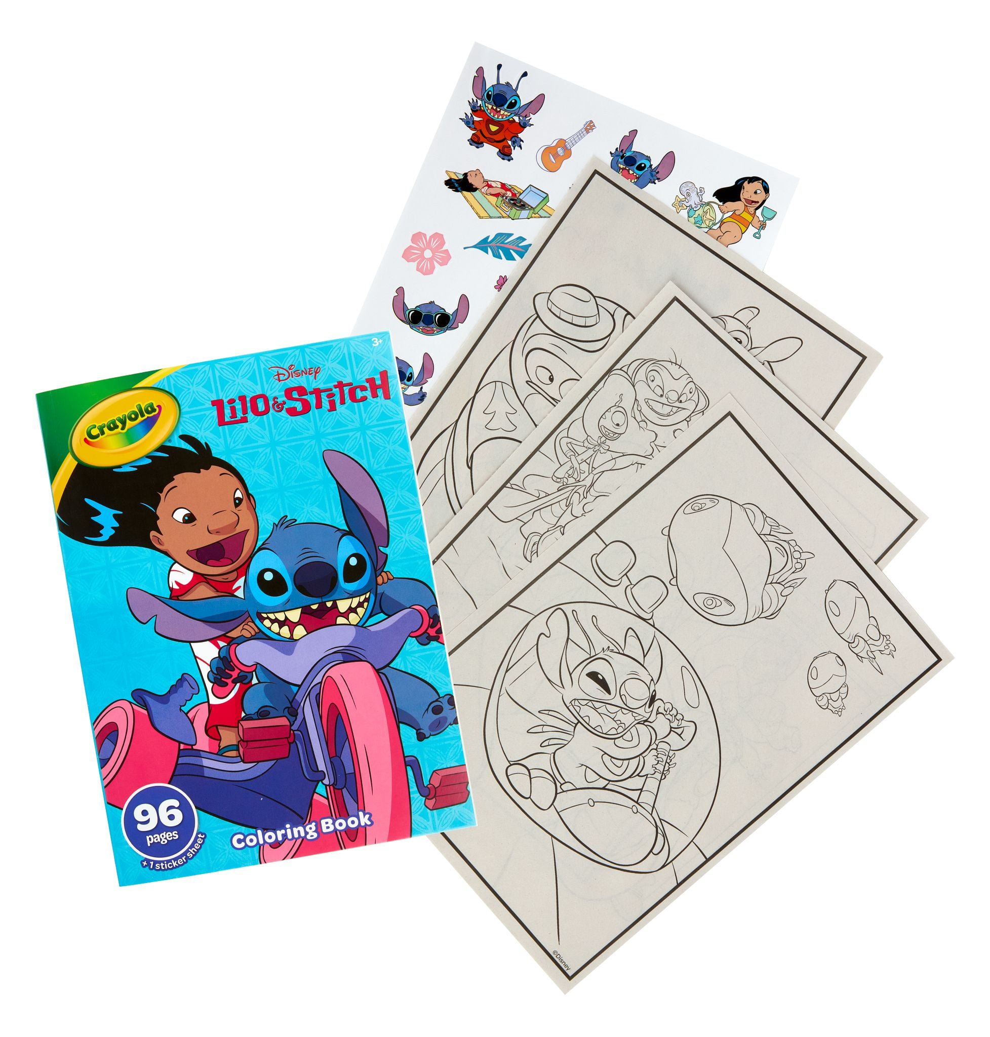Crayola Lilo & Stitch Coloring Book with Stickers (96 Pages) yubib