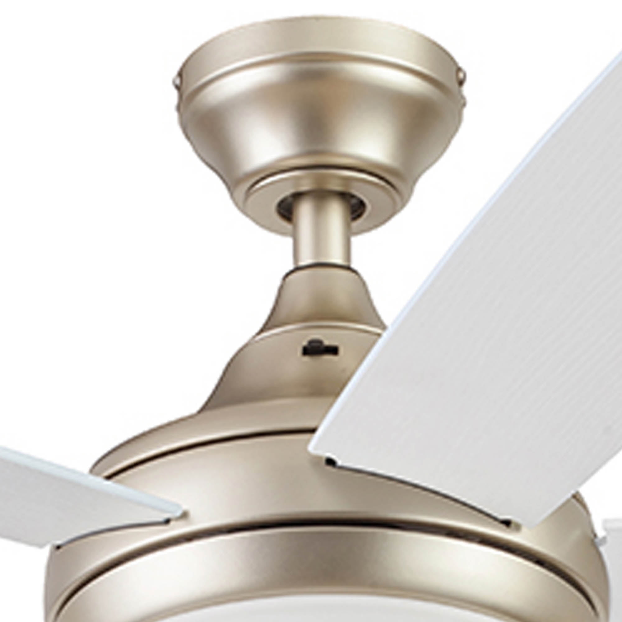 Prominence Home Ashby 52 in Ceiling Fan with LED Light and Remote Control (Soft Gold, 5 Blades) 6yta0