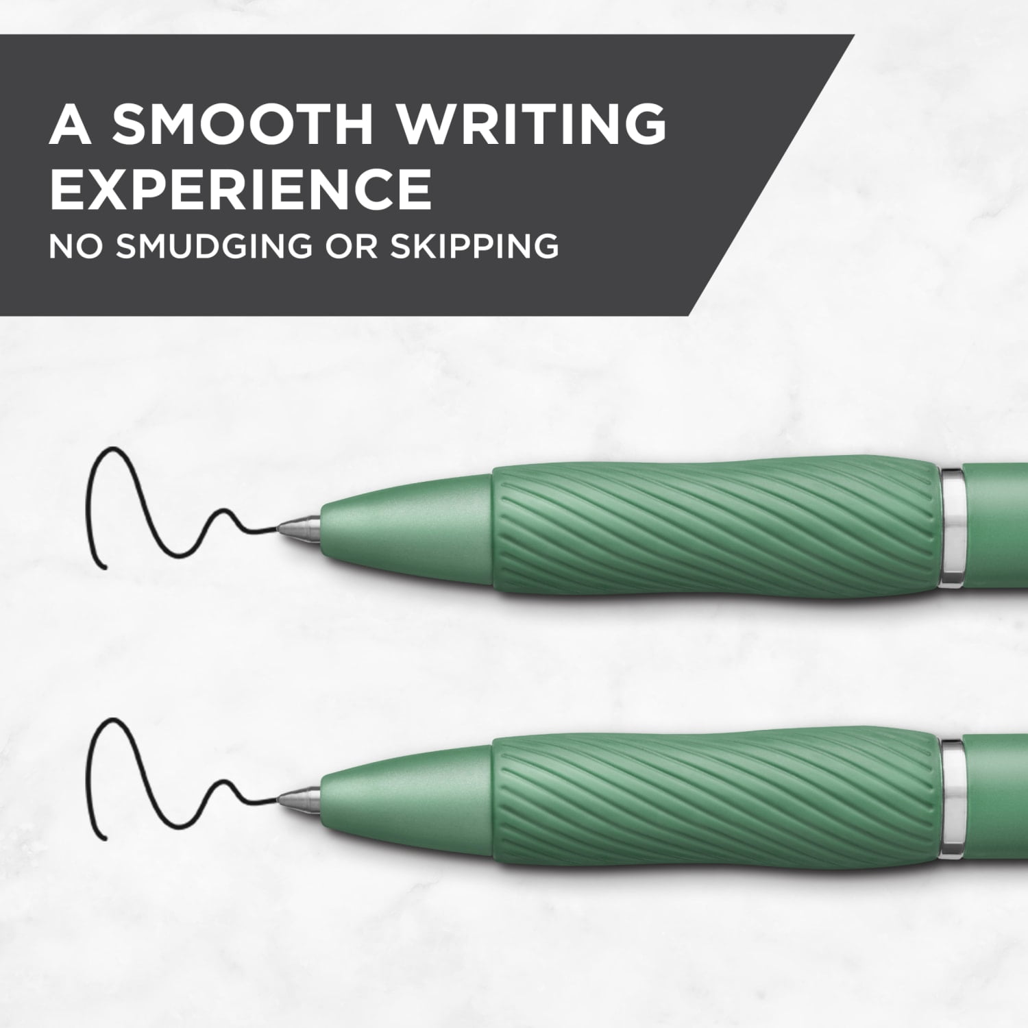 Sharpie S-Gel Gel Pens, No-Smear Black Ink, Professional Writing Tool (Green Barrel, 4 Count) mp2q6