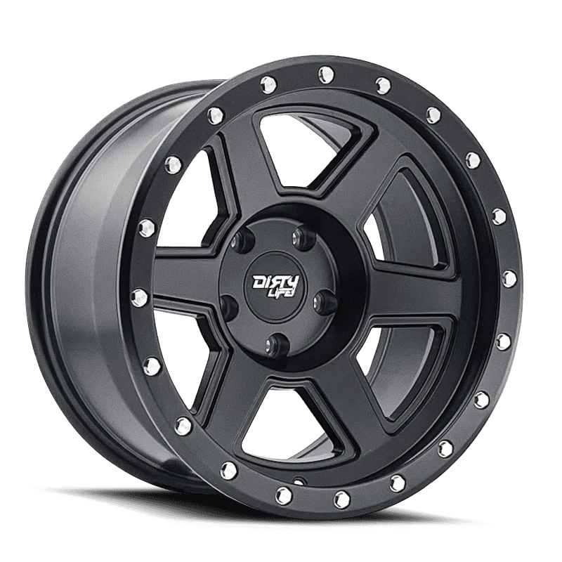 Dirty Life Compound 9315 Off-Road Wheel (Matte Black, 17x9 in) na0f6