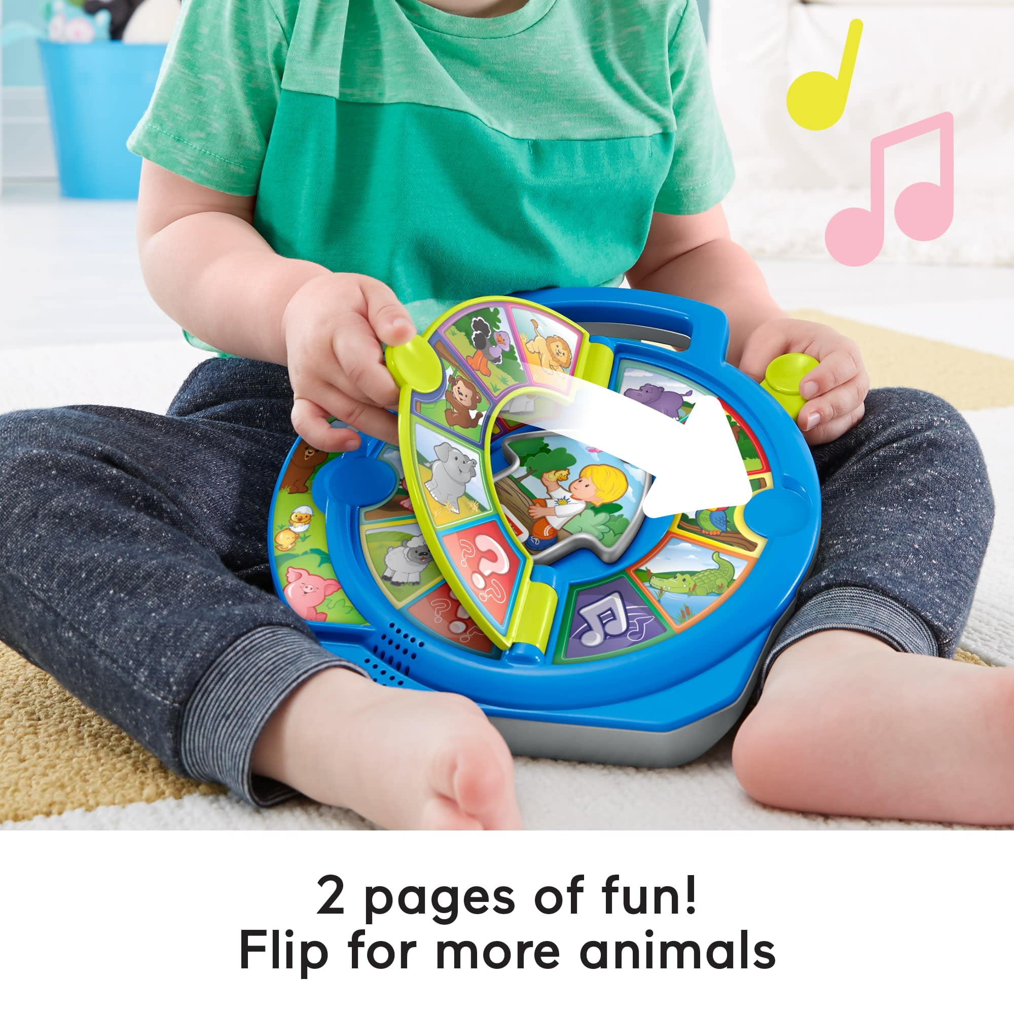 Fisher-Price Little People World of Animals See 'n Say Musical Learning Toy (Multi-Color, 12 in) ciooo